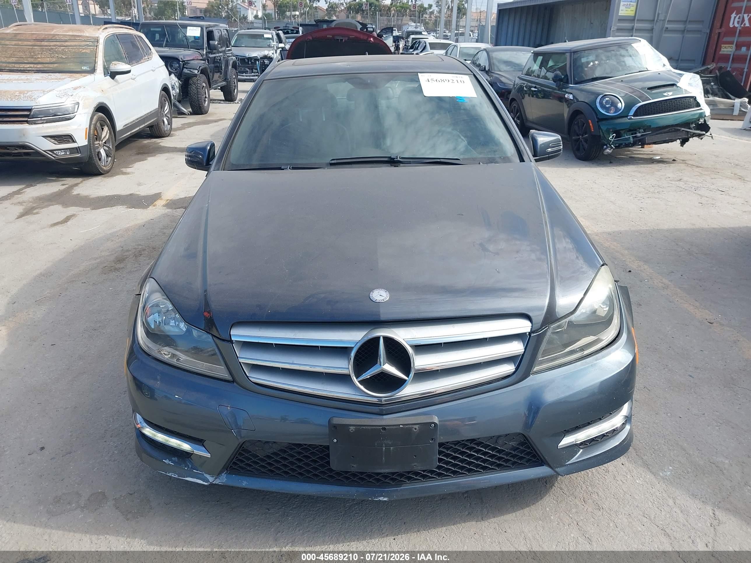 2013 Mercedes-benz C 250 Sport Black vin: WDDGF4HB3DR269935