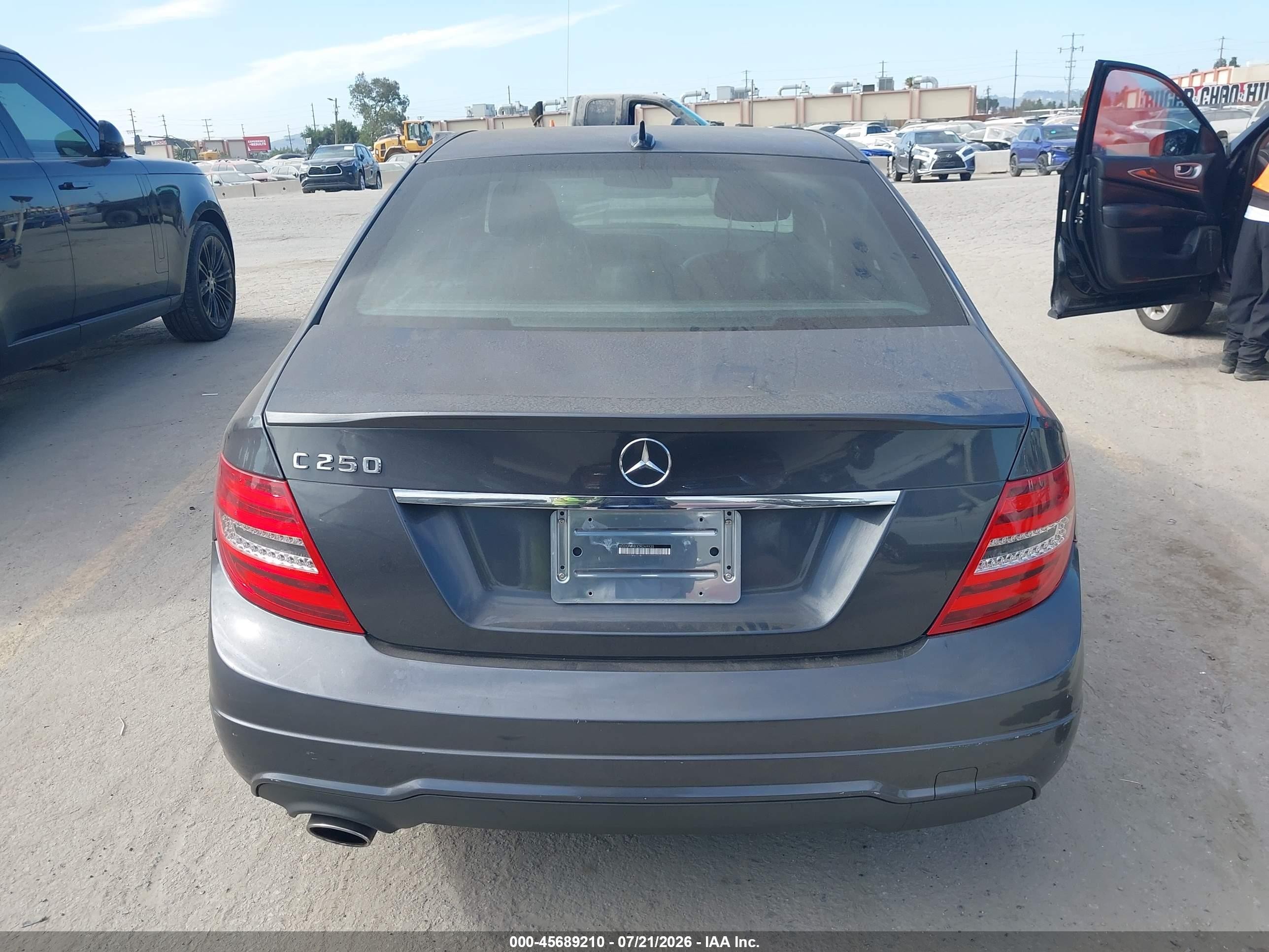 2013 Mercedes-benz C 250 Sport Black vin: WDDGF4HB3DR269935