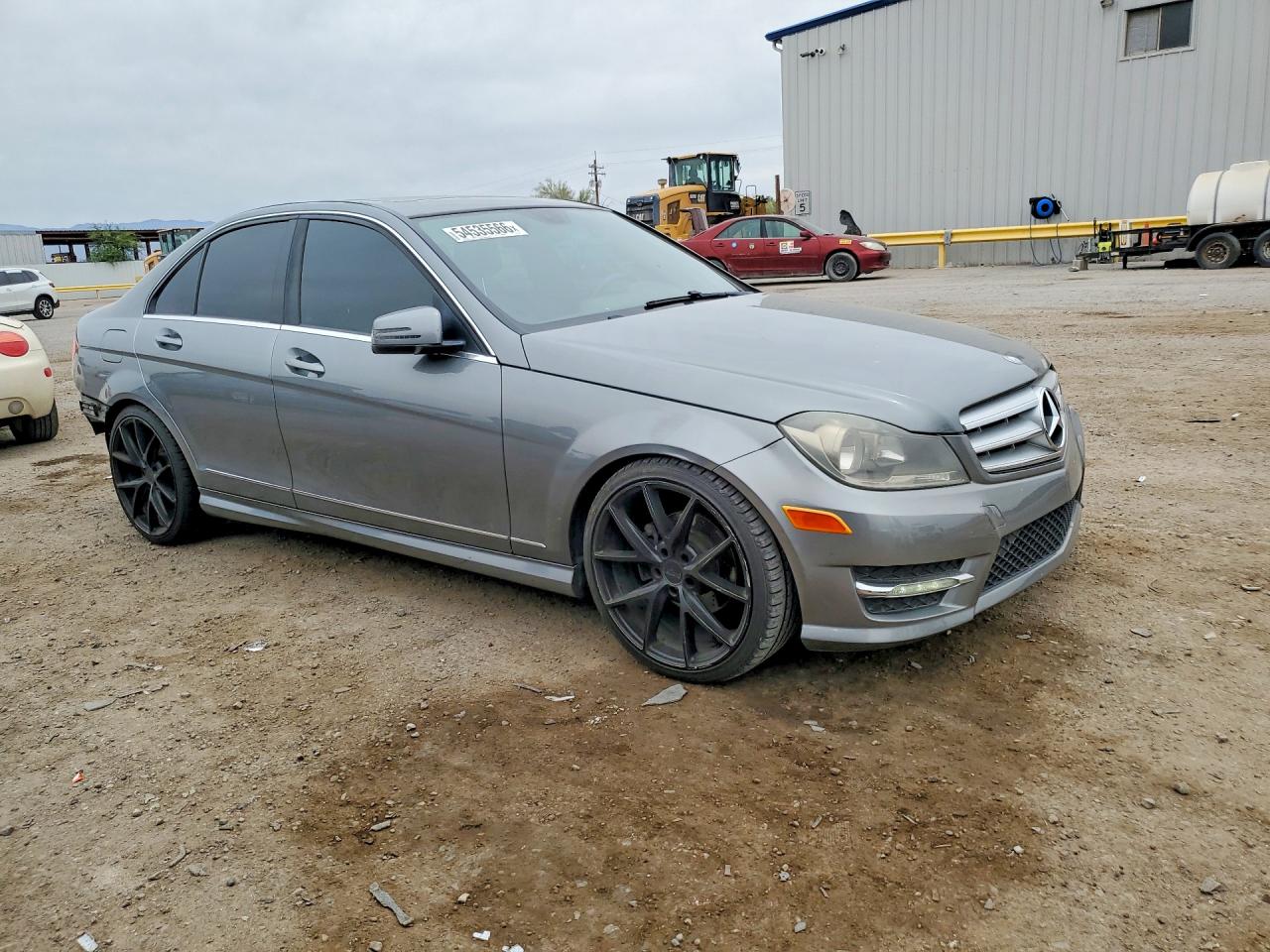 2013 Mercedes-benz C 250 Gray vin: WDDGF4HB3DR276447