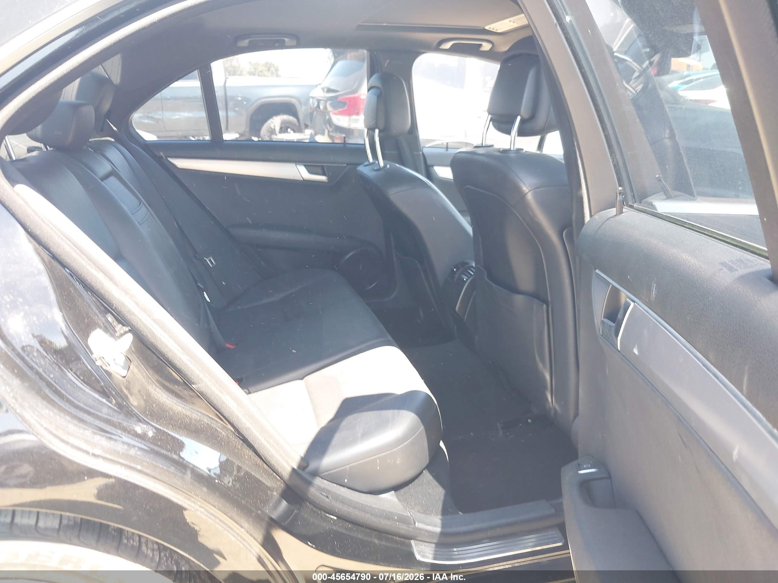 2013 Mercedes-benz C 250 Sport Black vin: WDDGF4HB3DR287030
