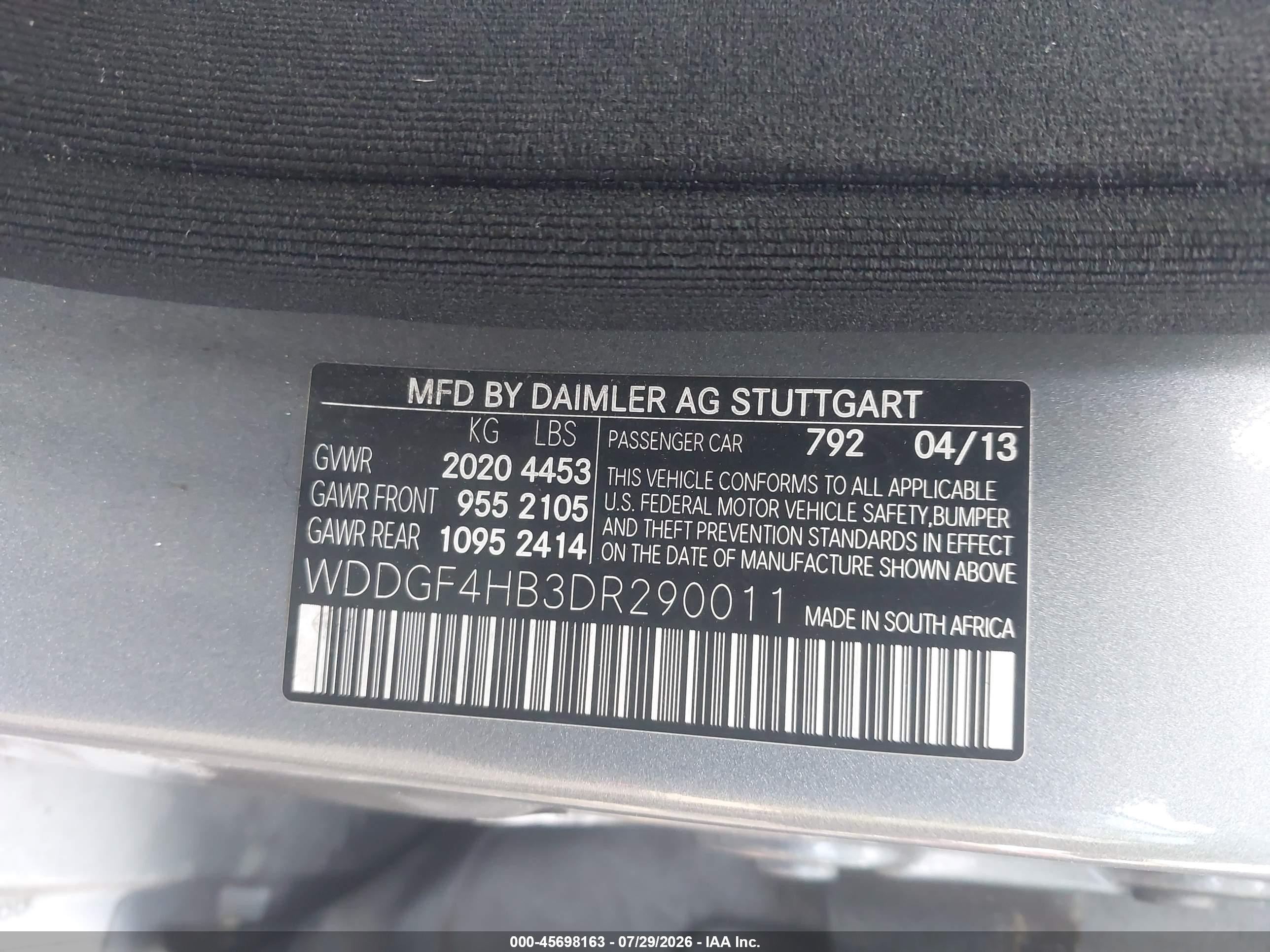 2013 Mercedes-benz C 250 Sport Gray vin: WDDGF4HB3DR290011