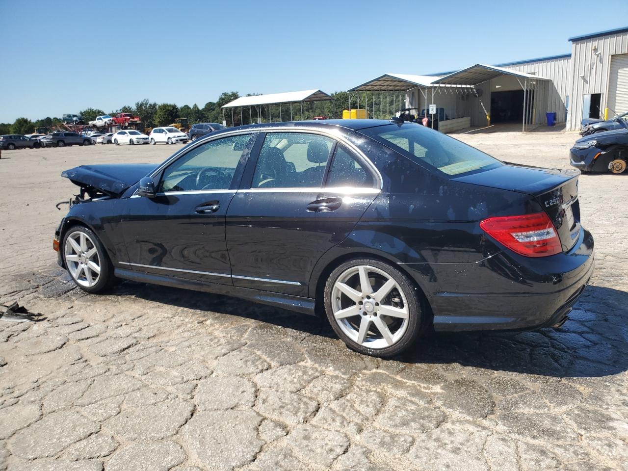 2014 Mercedes-benz C 250 Black vin: WDDGF4HB3EA933053