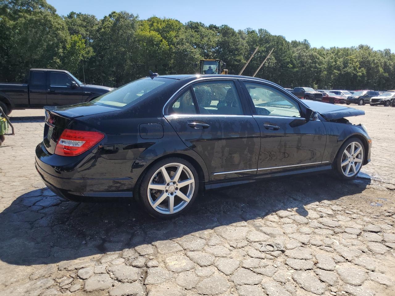 2014 Mercedes-benz C 250 Black vin: WDDGF4HB3EA933053