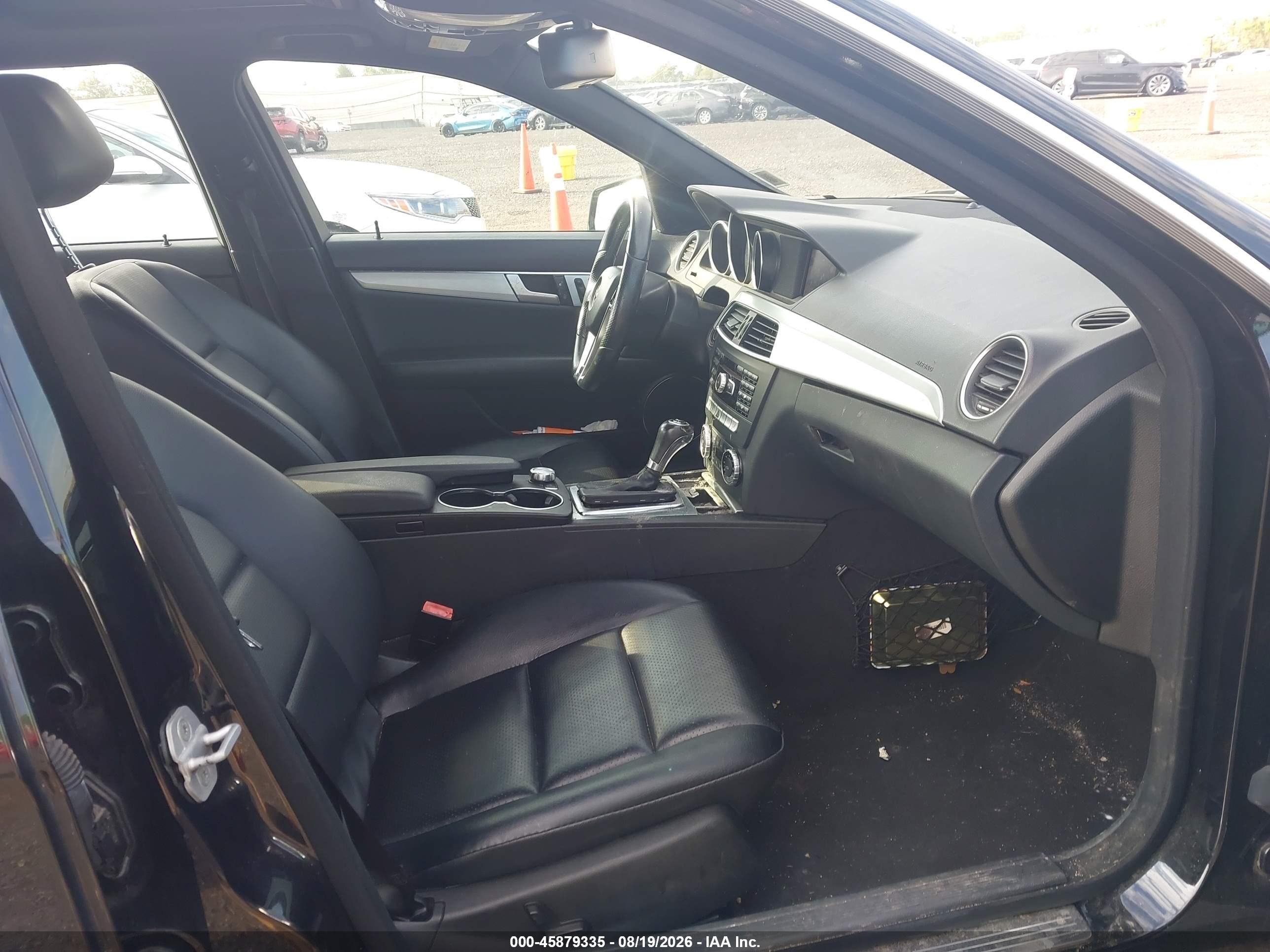 2014 Mercedes-benz C 250 Sport Black vin: WDDGF4HB3EA954694