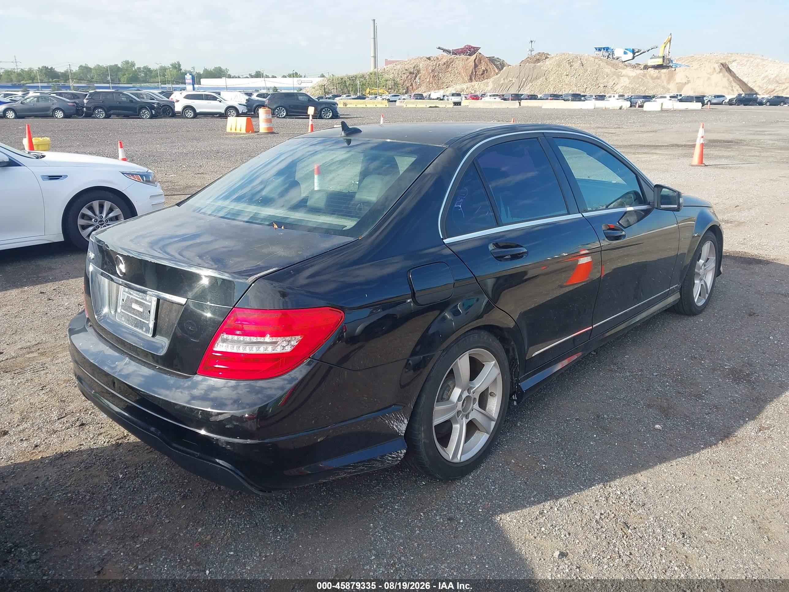 2014 Mercedes-benz C 250 Sport Black vin: WDDGF4HB3EA954694