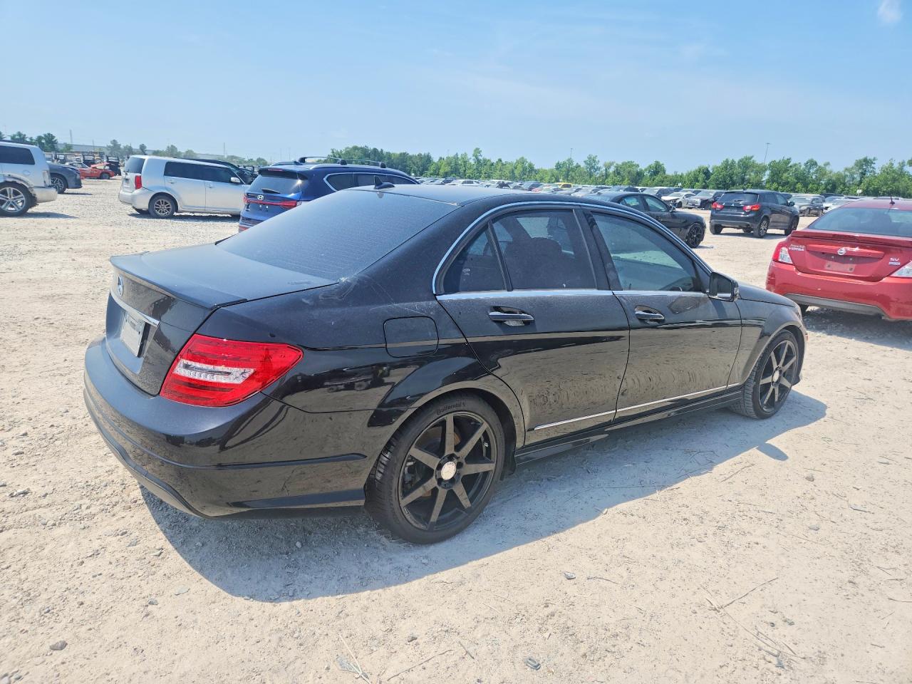 2014 Mercedes-benz C-class C250 Rwd Black vin: WDDGF4HB3EA955747