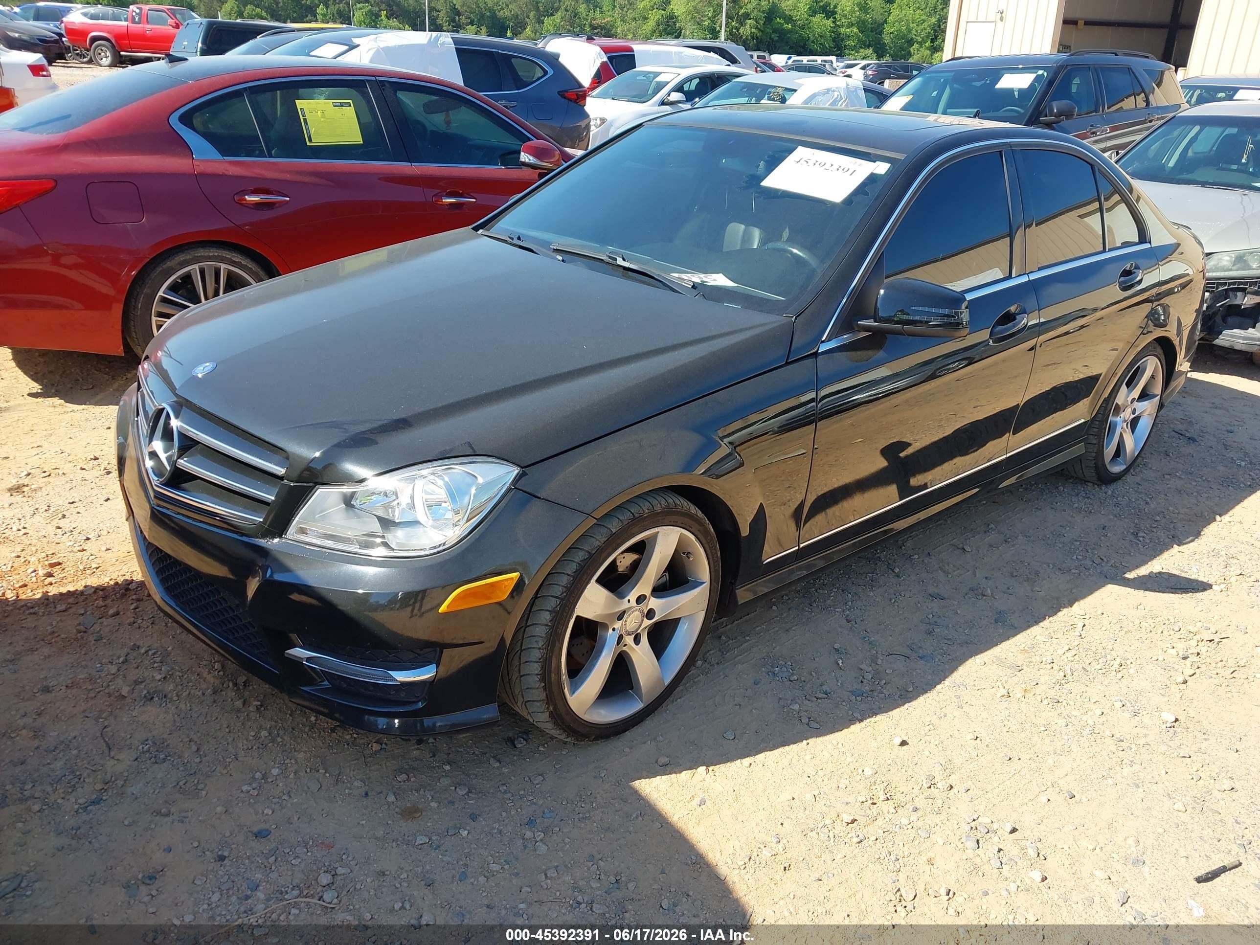 2014 Mercedes-benz C 250 Sport Черный vin: WDDGF4HB3EA966179