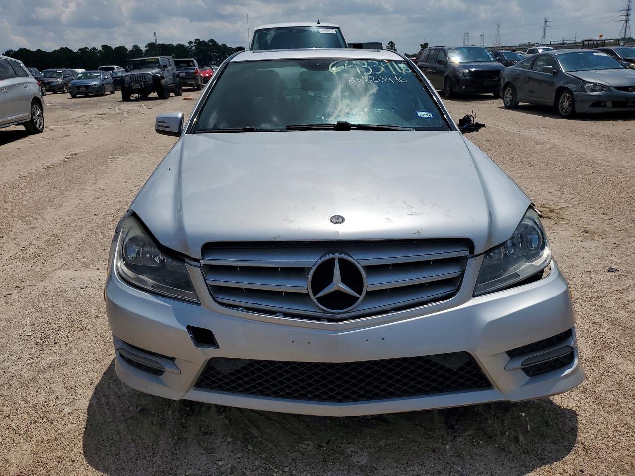 2014 Mercedes-benz C 250 Silver vin: WDDGF4HB3EG206217