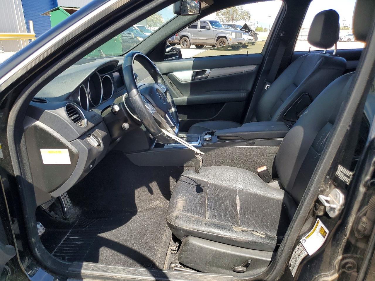 2014 Mercedes-benz C 250 Black vin: WDDGF4HB3EG236351