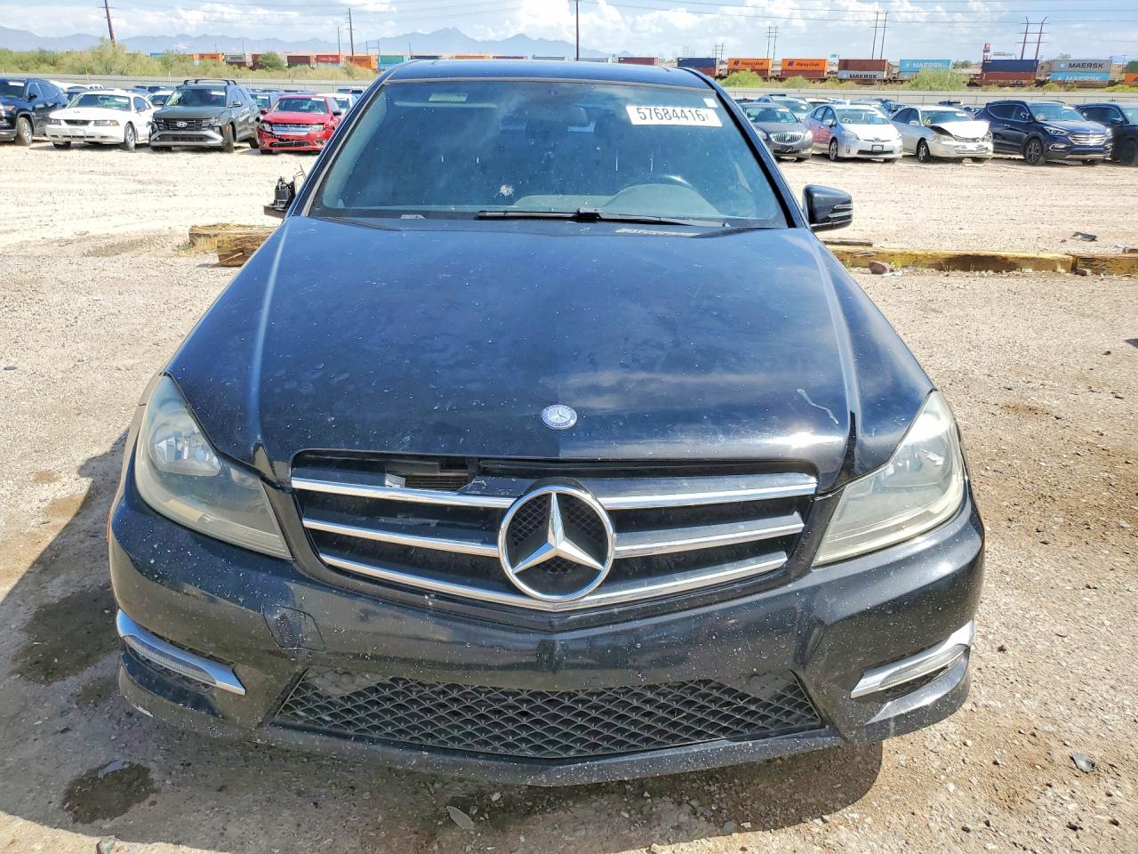 2014 Mercedes-benz C 250 Black vin: WDDGF4HB3EG236351