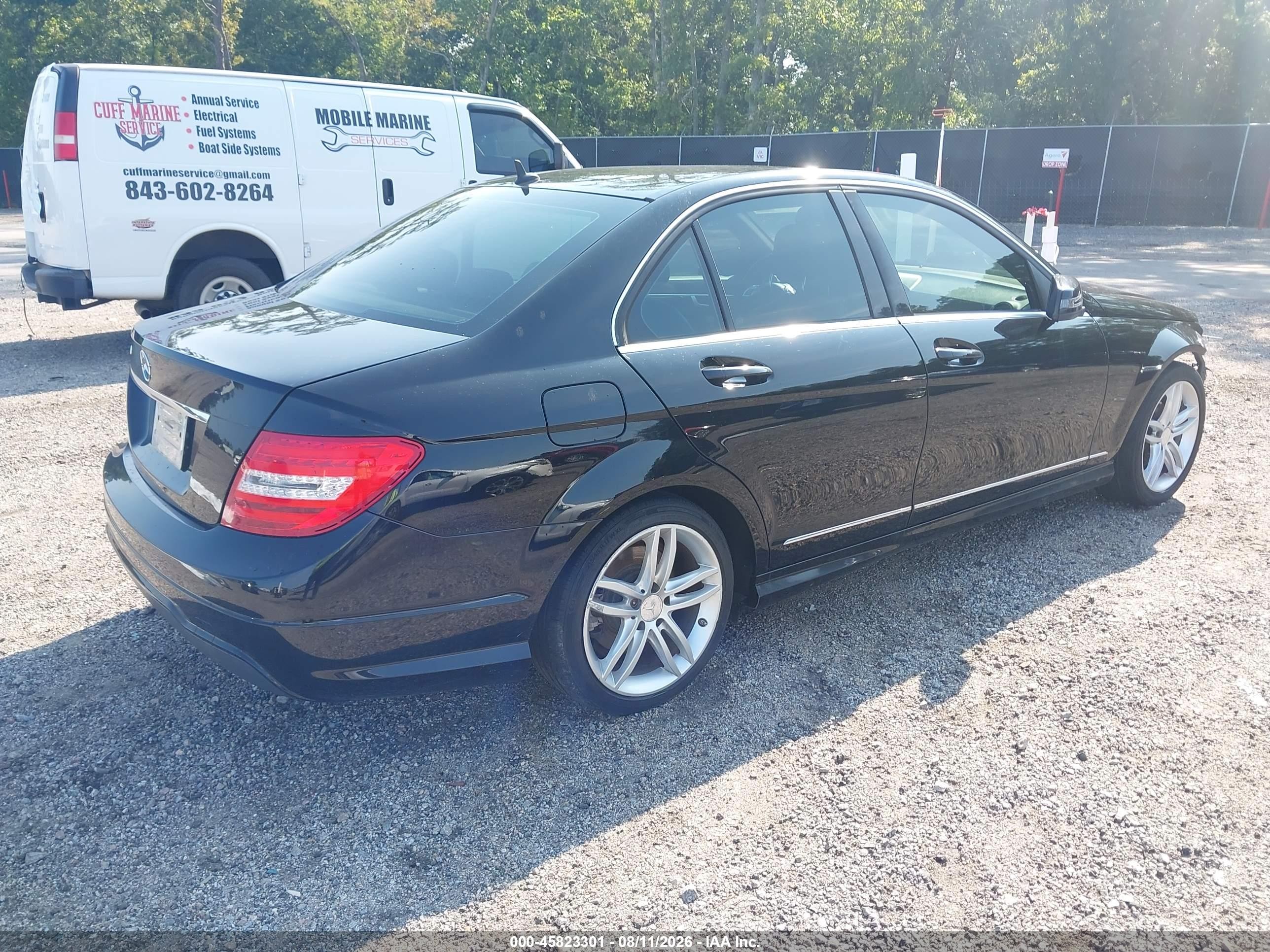 2014 Mercedes-benz C 250 Sport Black vin: WDDGF4HB3EG243994