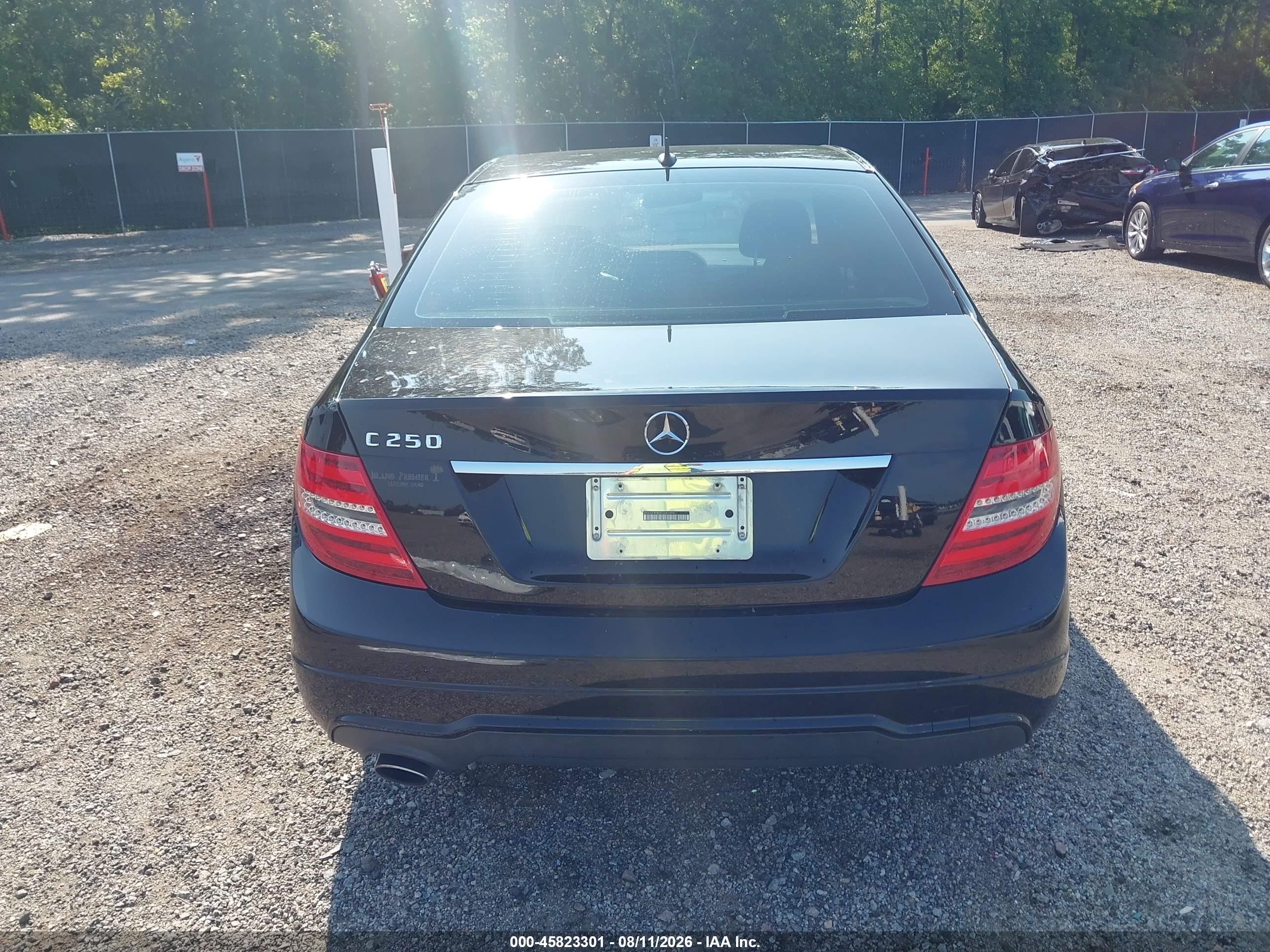 2014 Mercedes-benz C 250 Sport Black vin: WDDGF4HB3EG243994