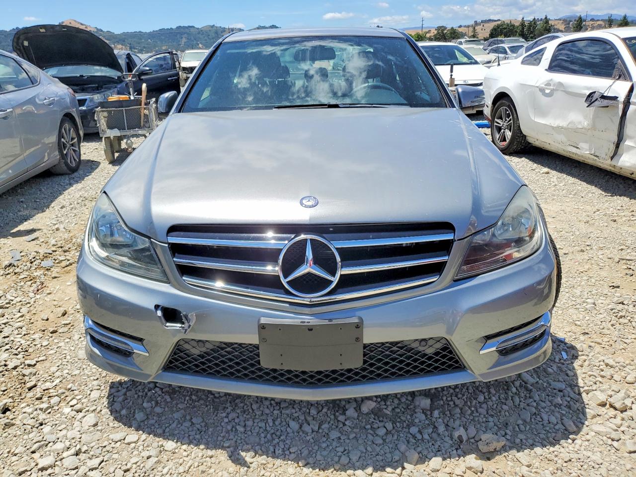 2014 Mercedes-benz C 250 Gray vin: WDDGF4HB3EG250332