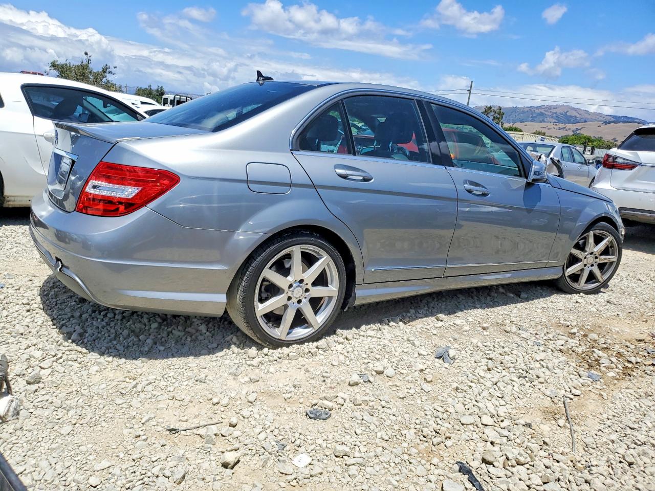 2014 Mercedes-benz C 250 Gray vin: WDDGF4HB3EG250332