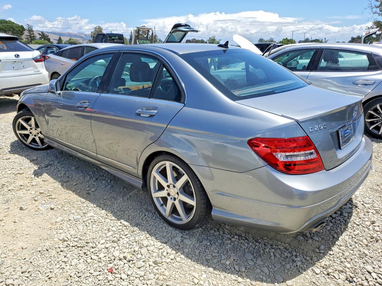 2014 Mercedes-benz C 250 Gray vin: WDDGF4HB3EG250332