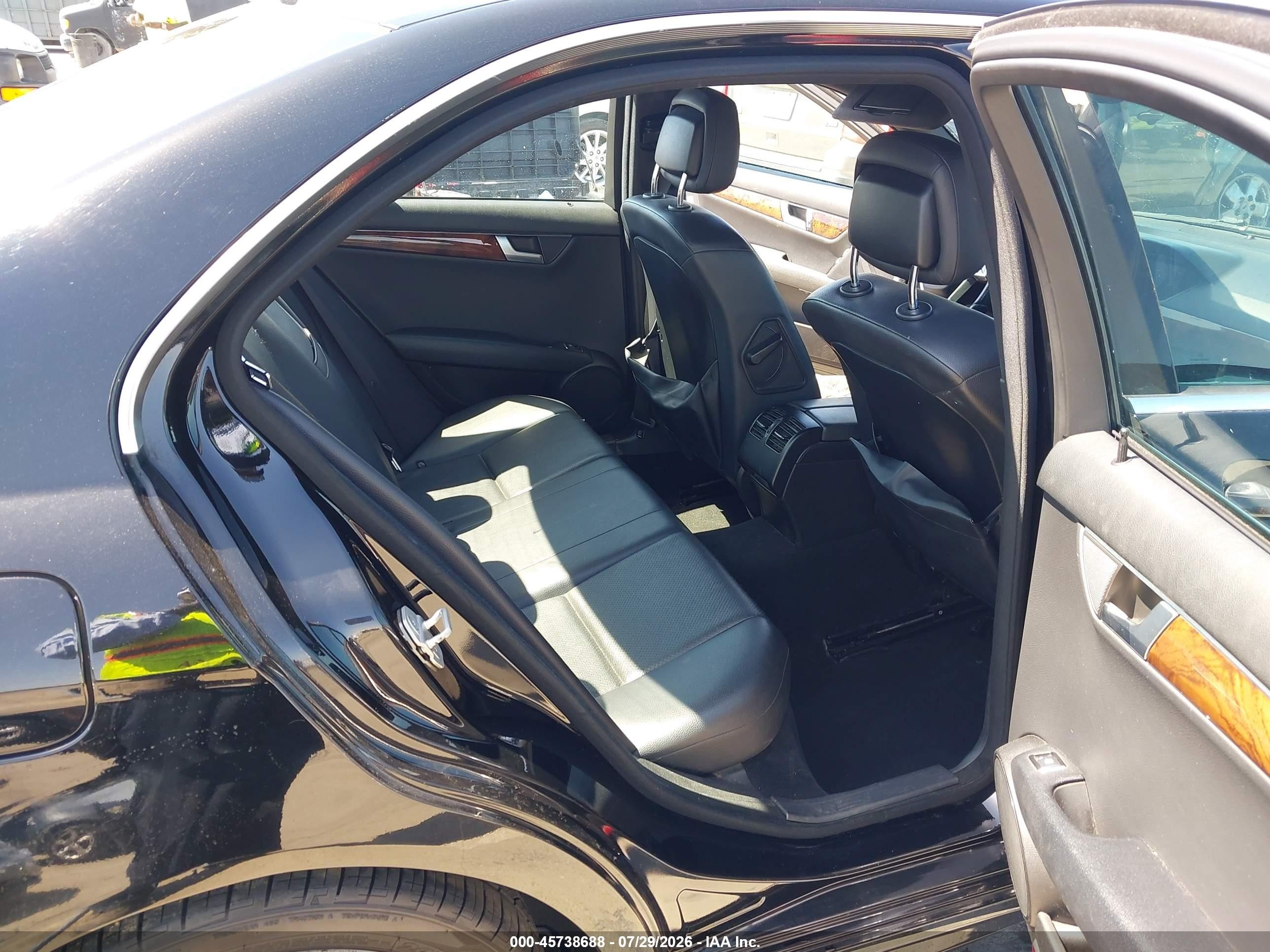 2014 Mercedes-benz C 250 Sport Black vin: WDDGF4HB3ER315426