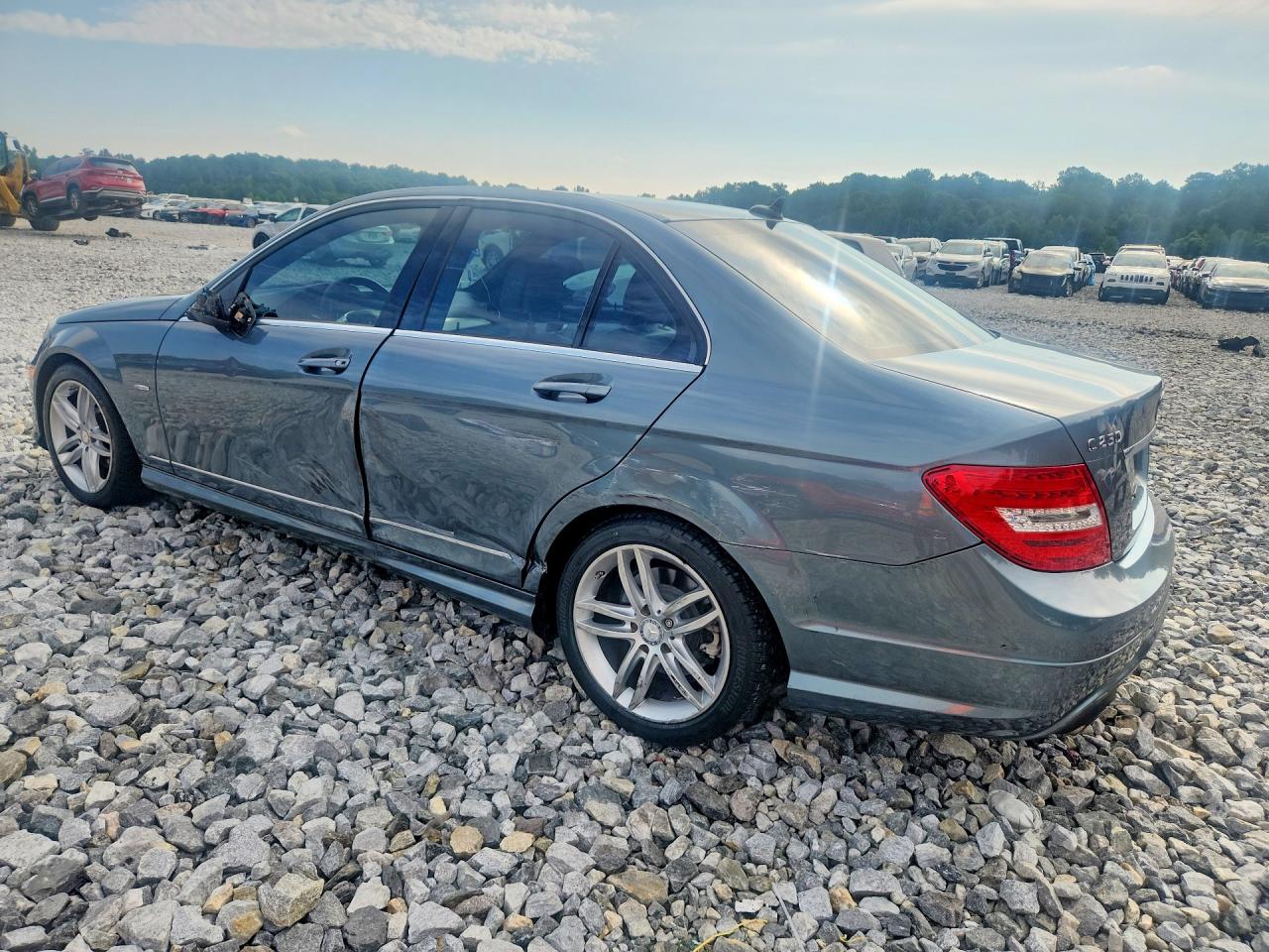 2012 Mercedes-benz C 250 Gray vin: WDDGF4HB4CF864177