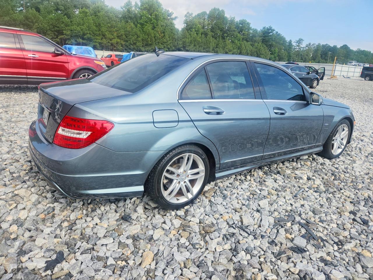 2012 Mercedes-benz C 250 Gray vin: WDDGF4HB4CF864177