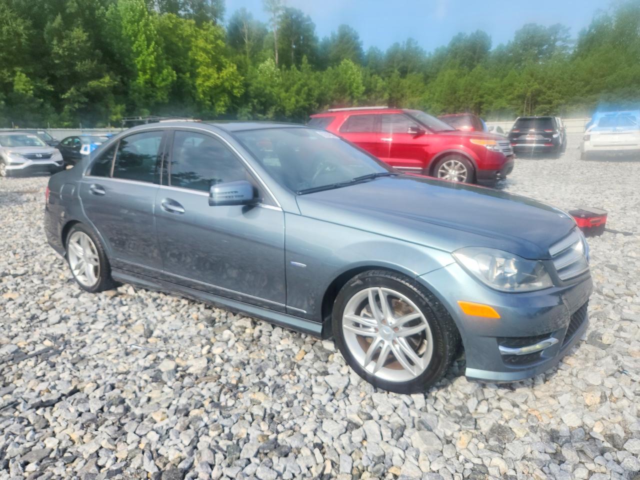 2012 Mercedes-benz C 250 Gray vin: WDDGF4HB4CF864177