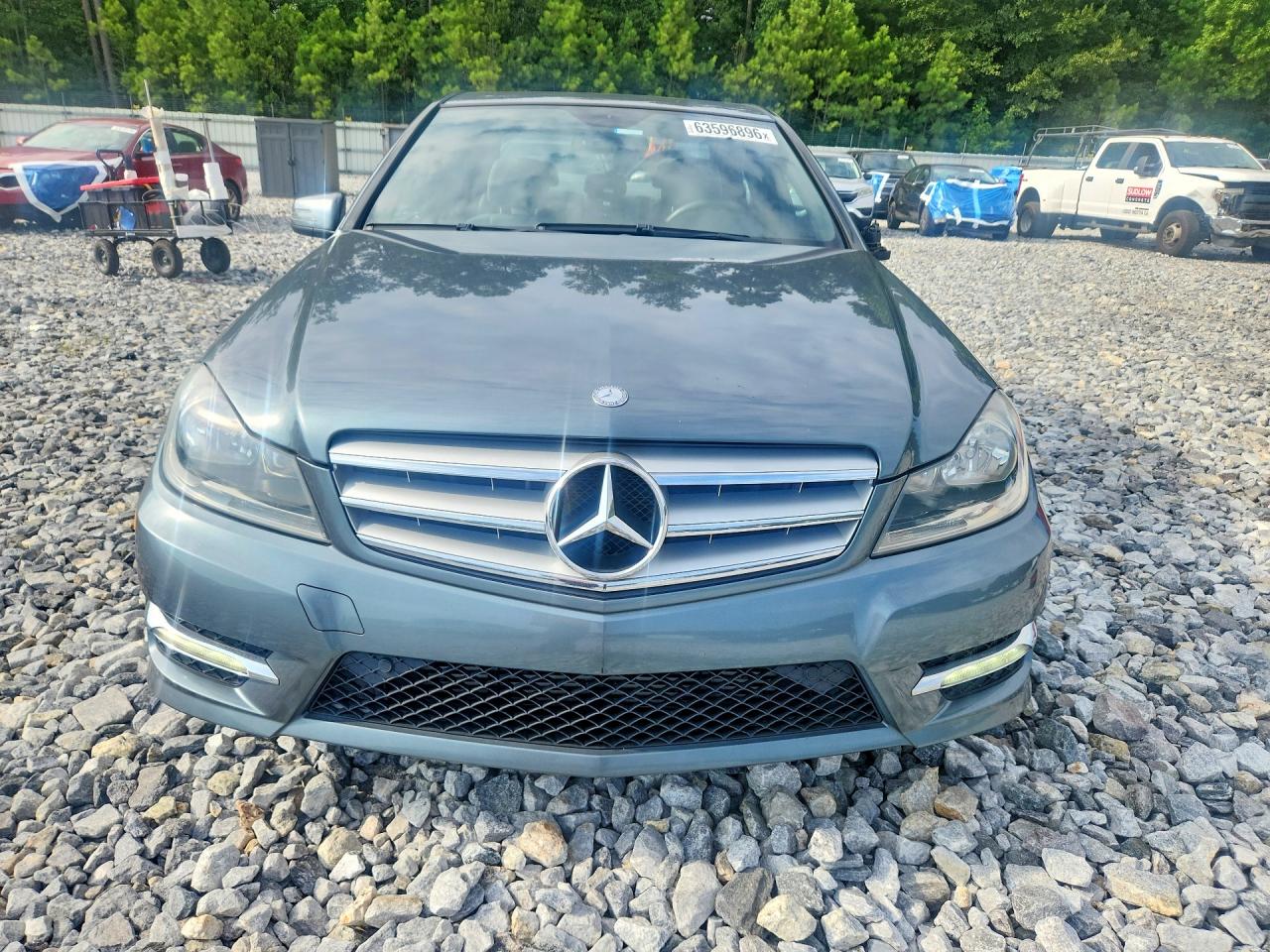 2012 Mercedes-benz C 250 Gray vin: WDDGF4HB4CF864177