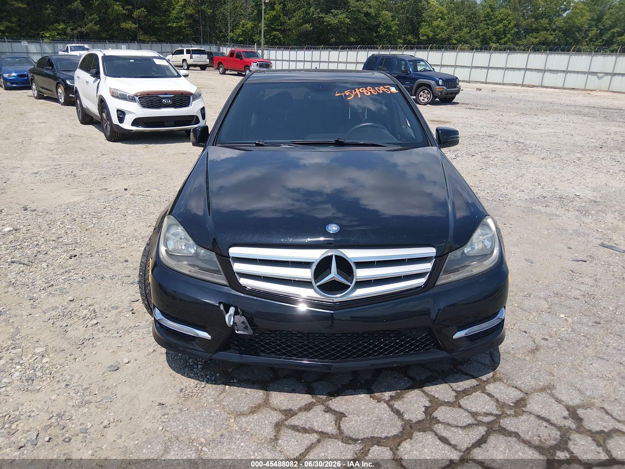 2012 Mercedes-benz C 250 Luxury/sport Black vin: WDDGF4HB4CR201416
