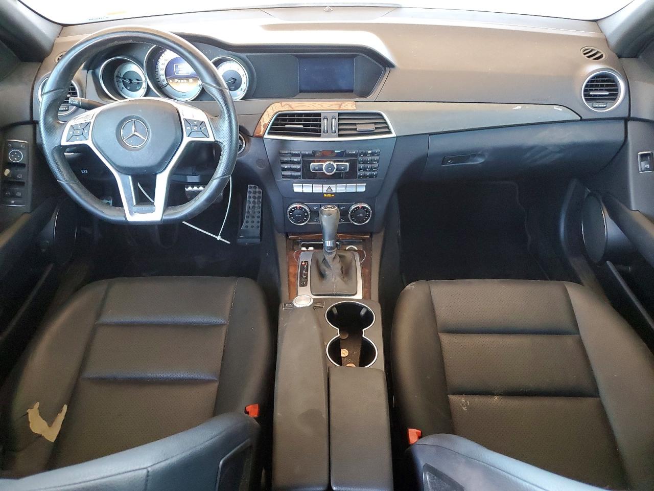 2012 Mercedes-benz C 250 Black vin: WDDGF4HB4CR221018
