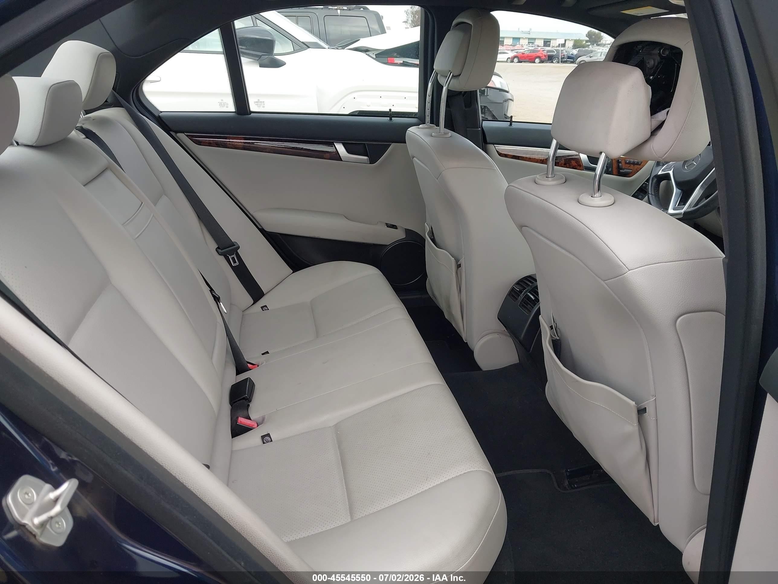 2012 Mercedes-benz C 250 Sport Blue vin: WDDGF4HB4CR231872