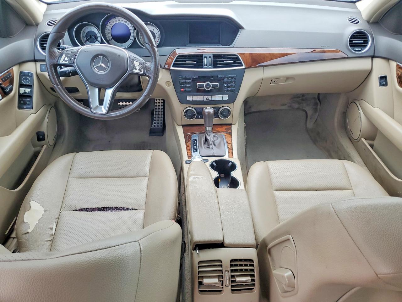 2012 Mercedes-benz C 250 Black vin: WDDGF4HB4CR232391