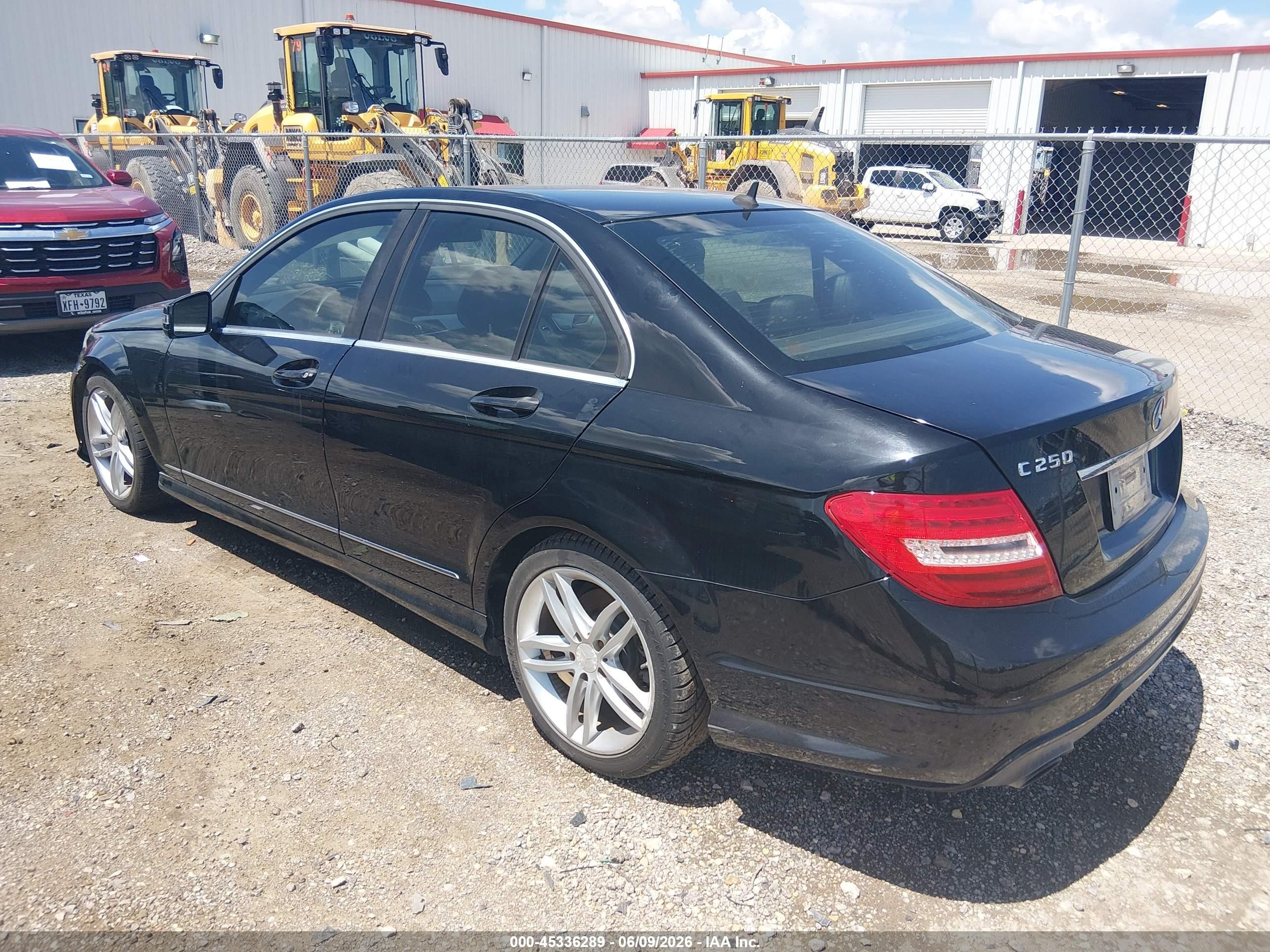2013 Mercedes-benz C 250 Sport Black vin: WDDGF4HB4DA742420