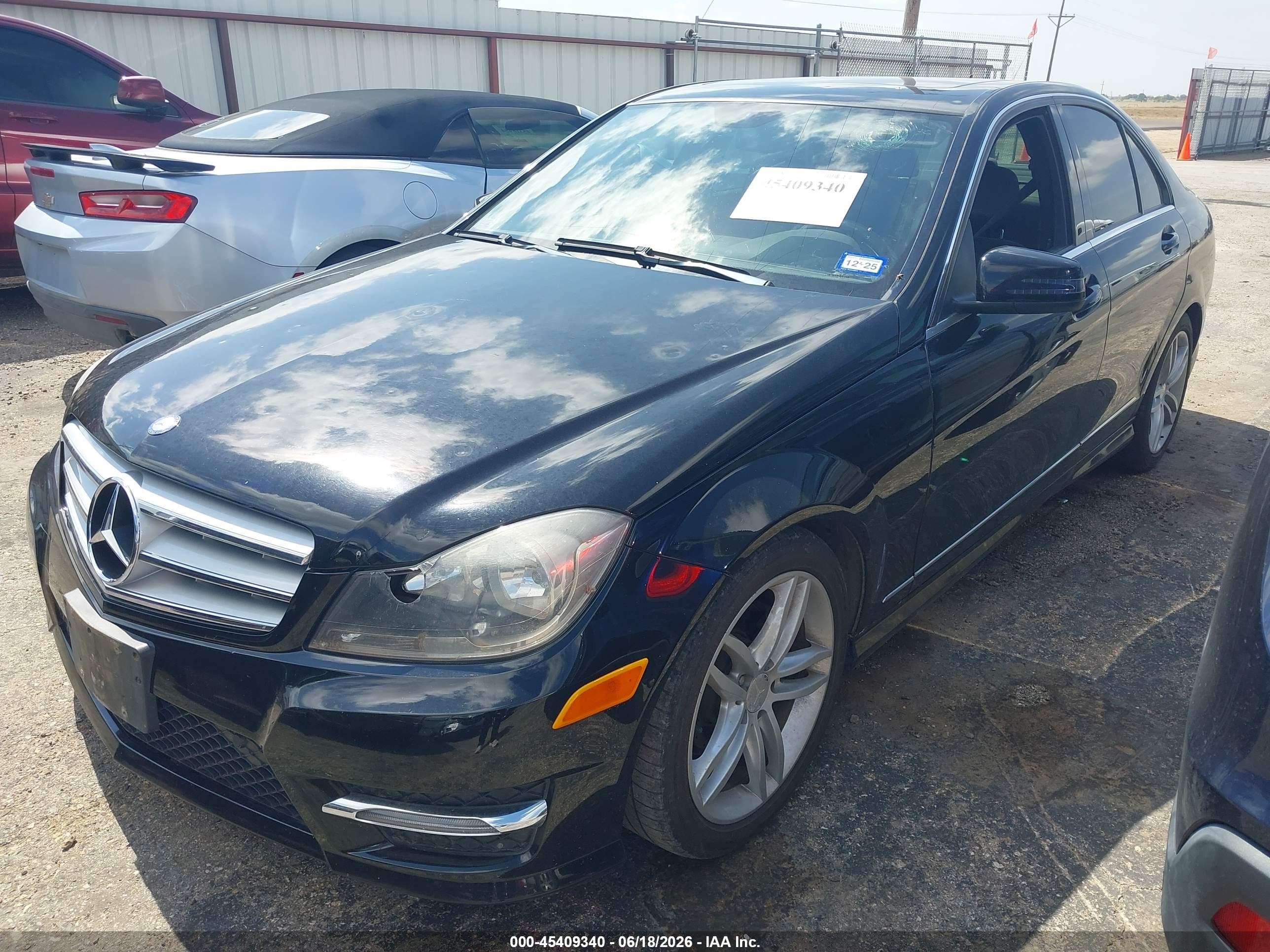 2013 Mercedes-benz C 250 Sport Black vin: WDDGF4HB4DA801515