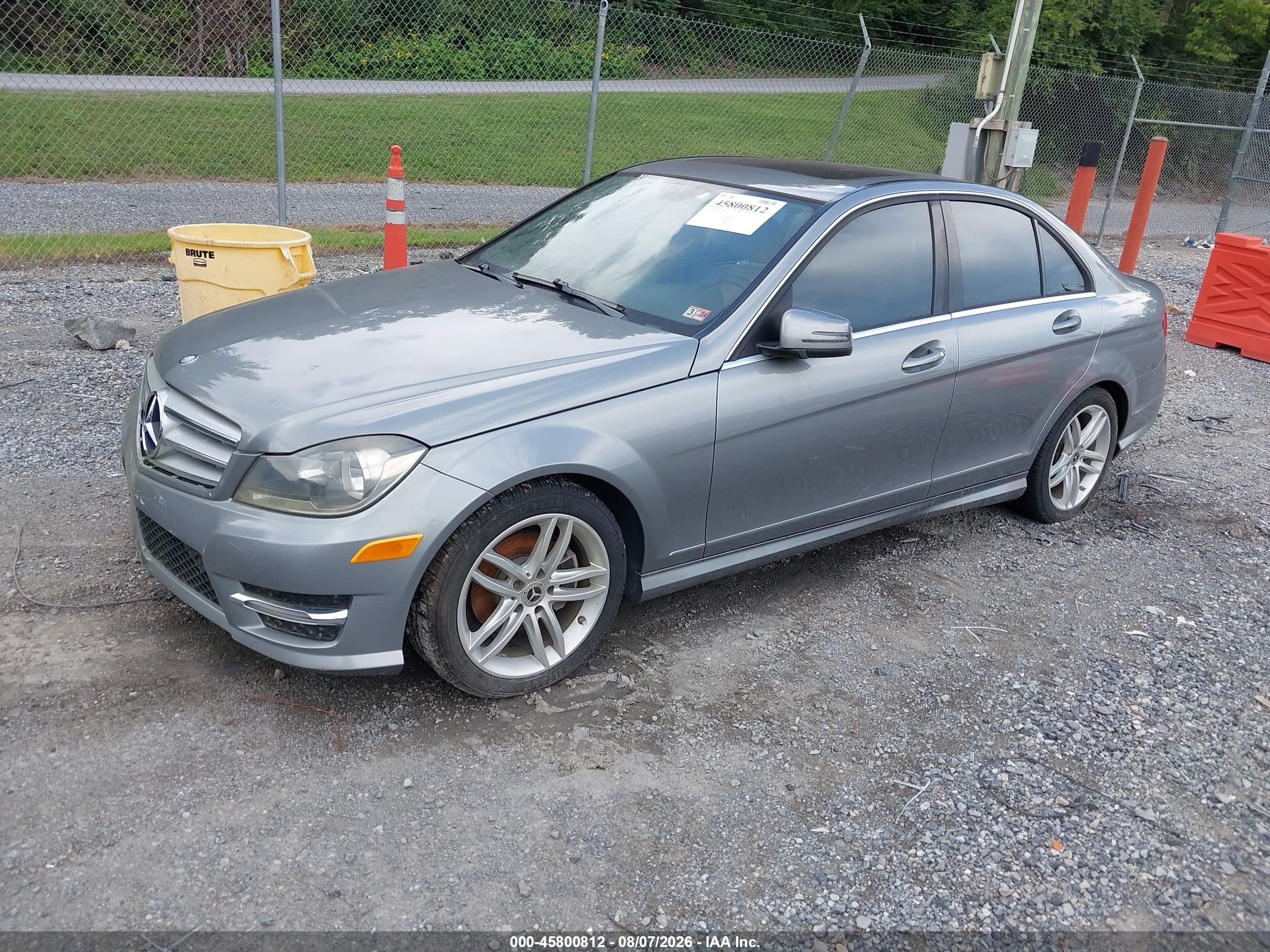 2013 Mercedes-benz C 250 Sport Silver vin: WDDGF4HB4DA829685