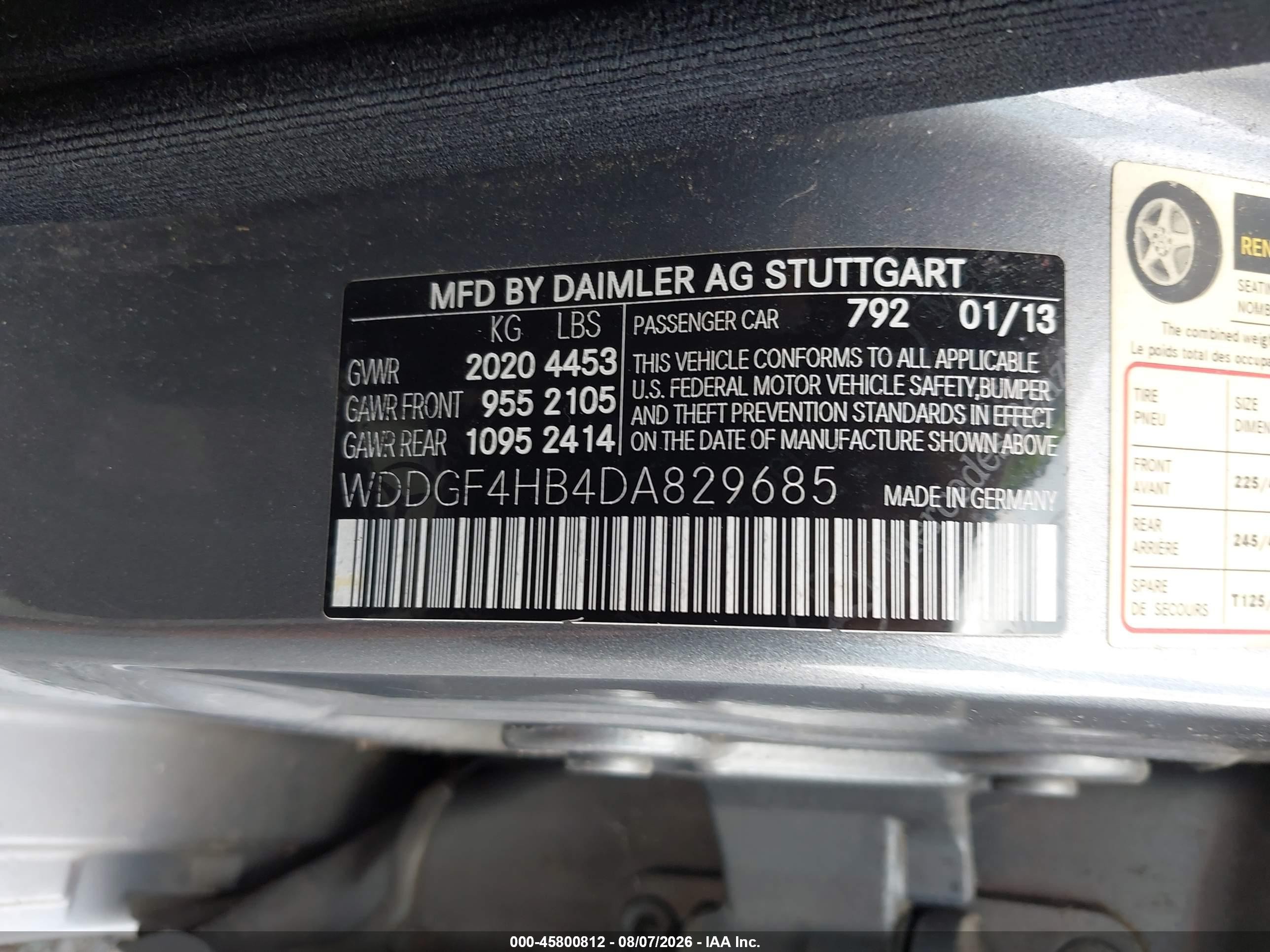 2013 Mercedes-benz C 250 Sport Silver vin: WDDGF4HB4DA829685