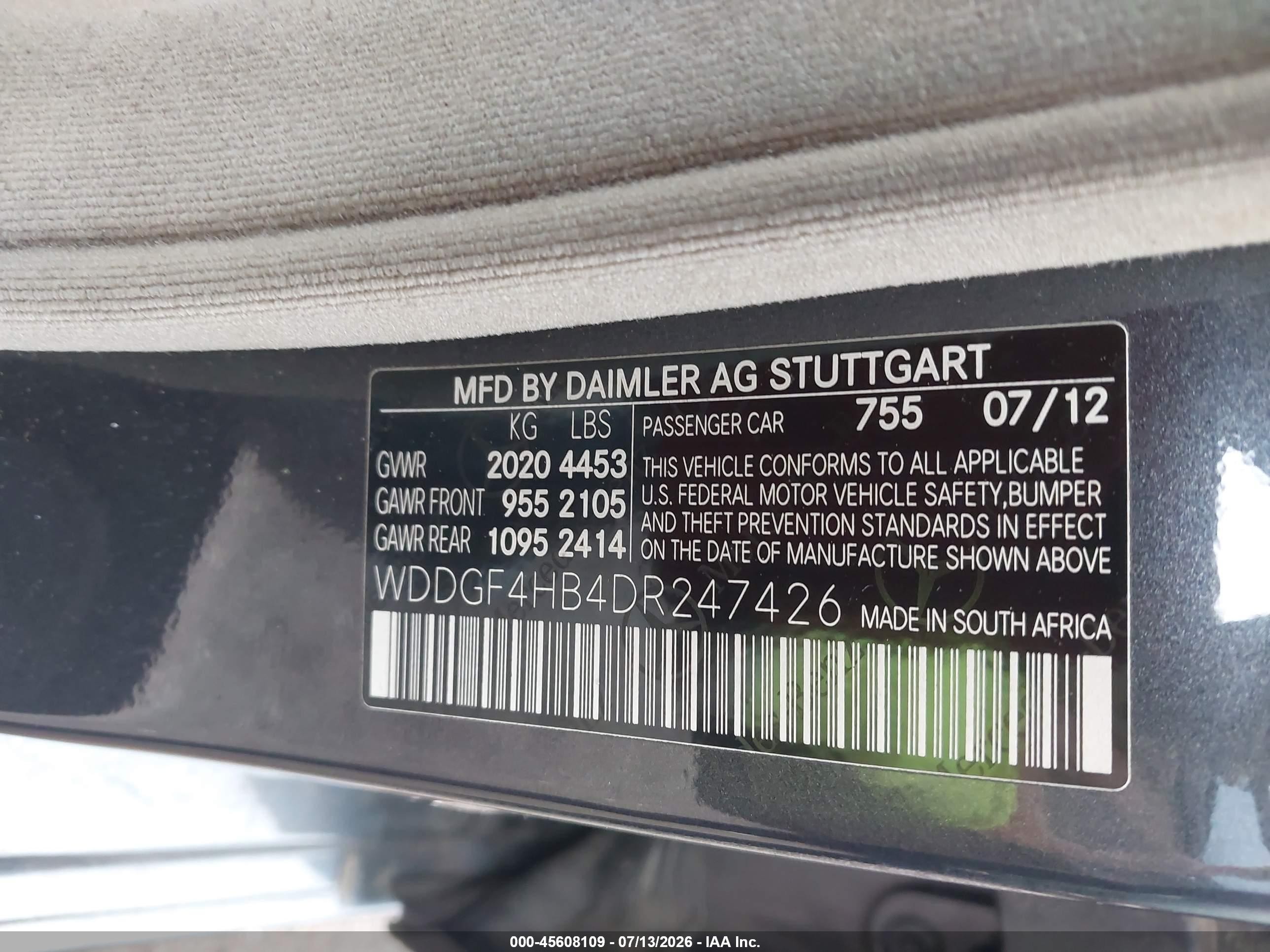 2013 Mercedes-benz C 250 Sport Black vin: WDDGF4HB4DR247426