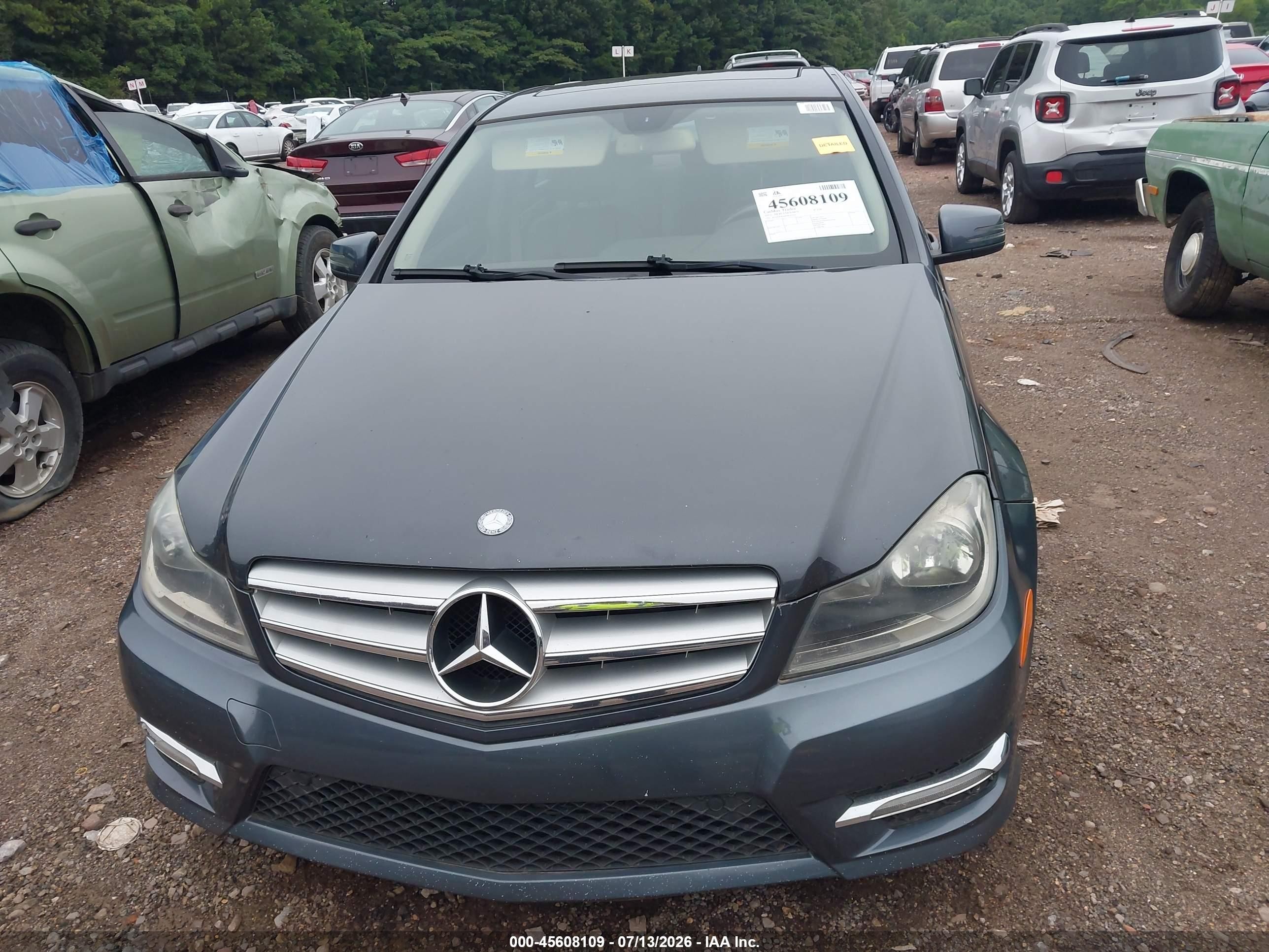 2013 Mercedes-benz C 250 Sport Black vin: WDDGF4HB4DR247426