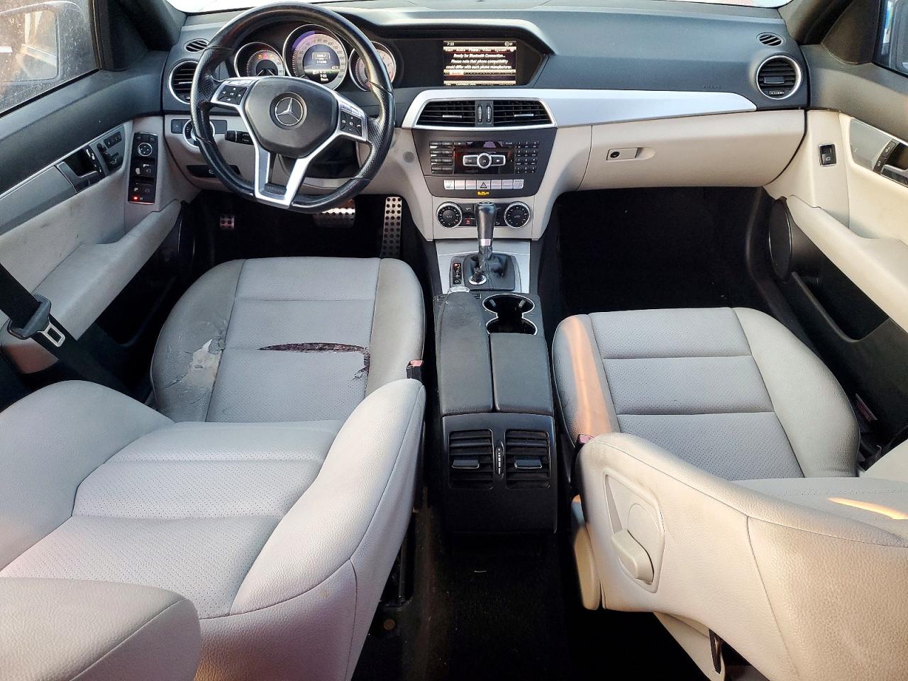 2013 Mercedes-benz C 250 Gray vin: WDDGF4HB4DR300853