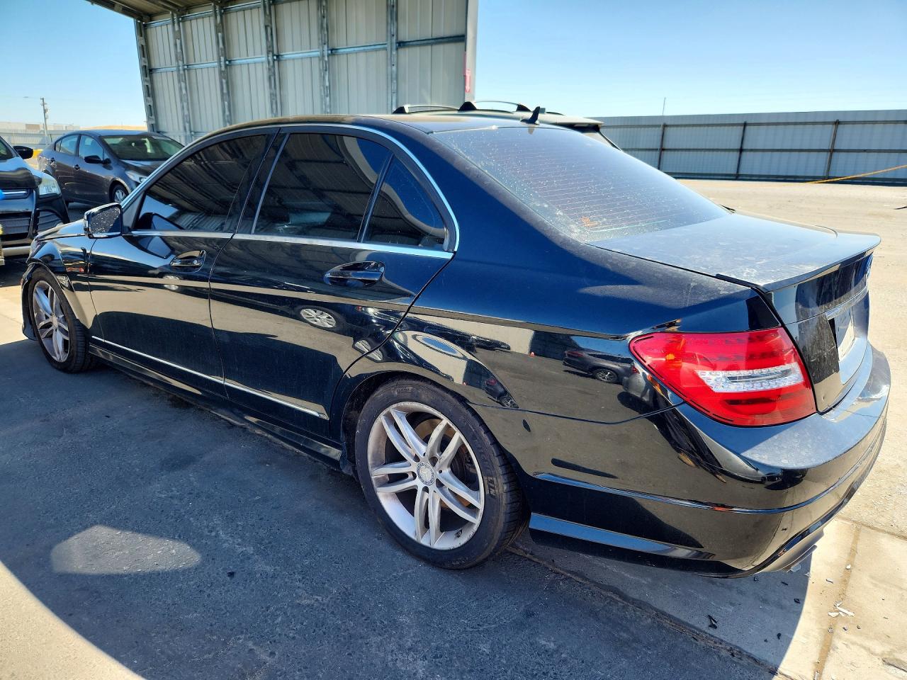 2014 Mercedes-benz C 250 Black vin: WDDGF4HB4EA921025