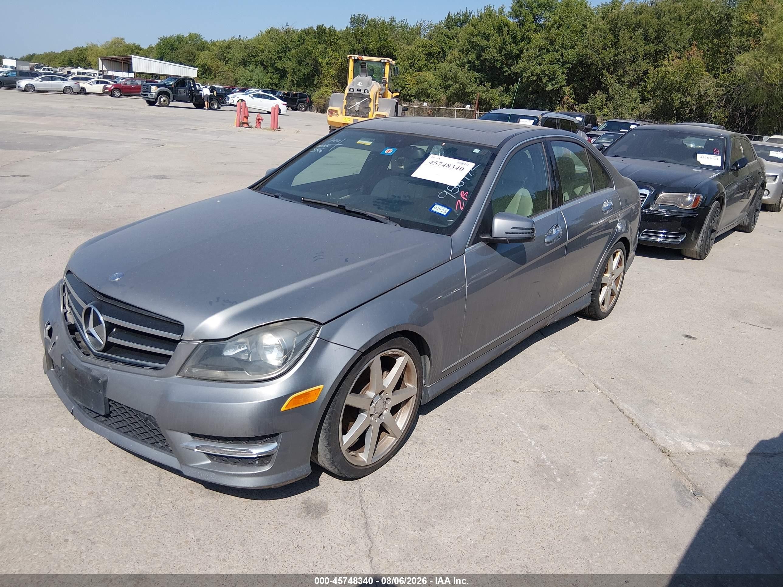 2014 Mercedes-benz C 250 Luxury/sport Gray vin: WDDGF4HB4EA956972