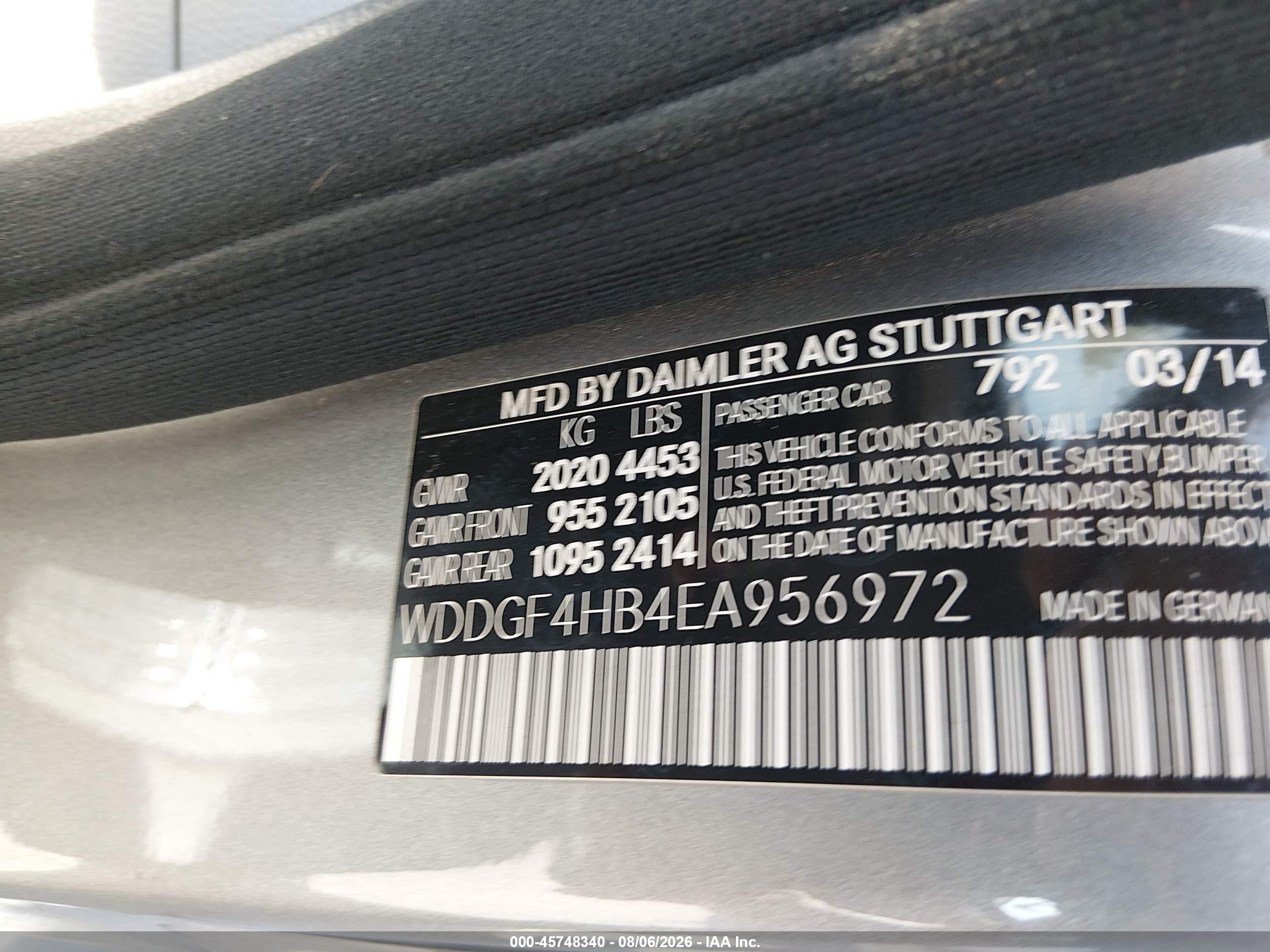 2014 Mercedes-benz C 250 Luxury/sport Gray vin: WDDGF4HB4EA956972