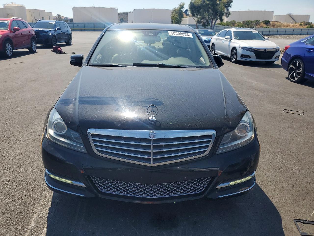 2014 Mercedes-benz C 250 Black vin: WDDGF4HB4EG158968