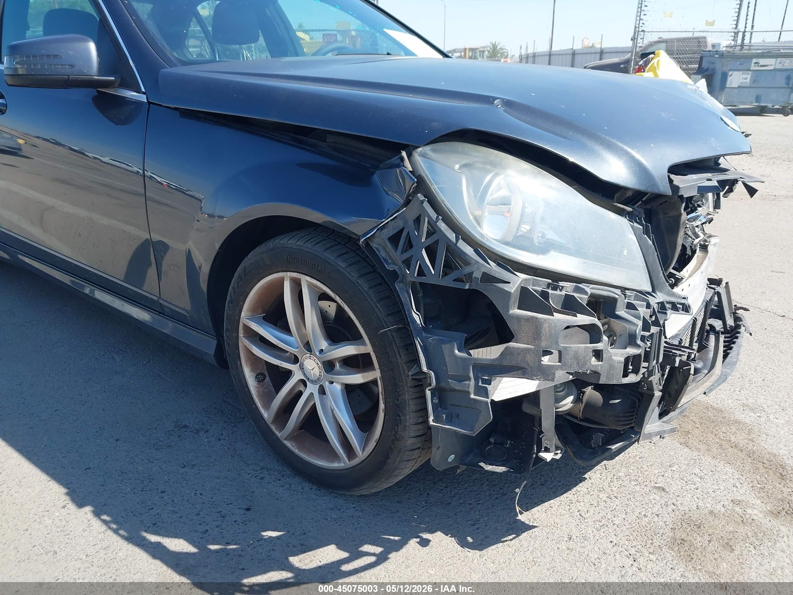 2014 Mercedes-benz C 250 Sport Gray vin: WDDGF4HB4EG210244
