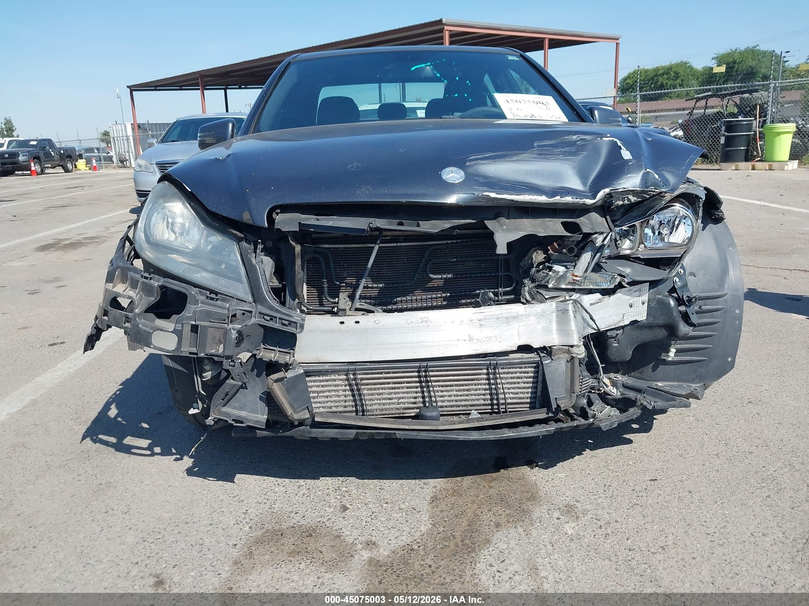 2014 Mercedes-benz C 250 Sport Gray vin: WDDGF4HB4EG210244