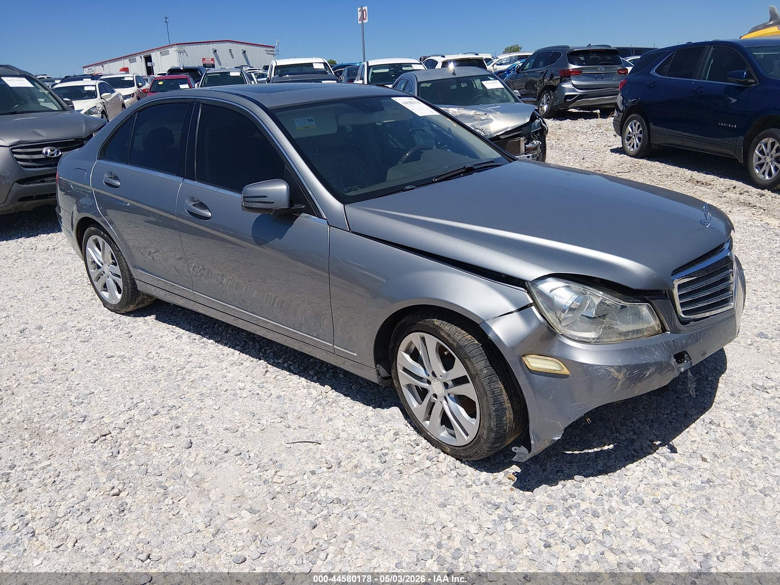 2014 Mercedes-benz C 250 Luxury Gray vin: WDDGF4HB4EG256009