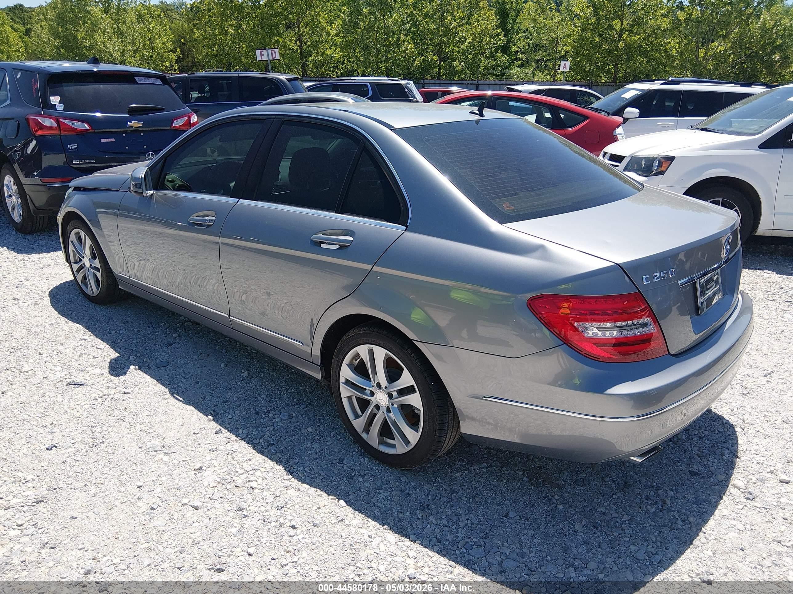 2014 Mercedes-benz C 250 Luxury Gray vin: WDDGF4HB4EG256009