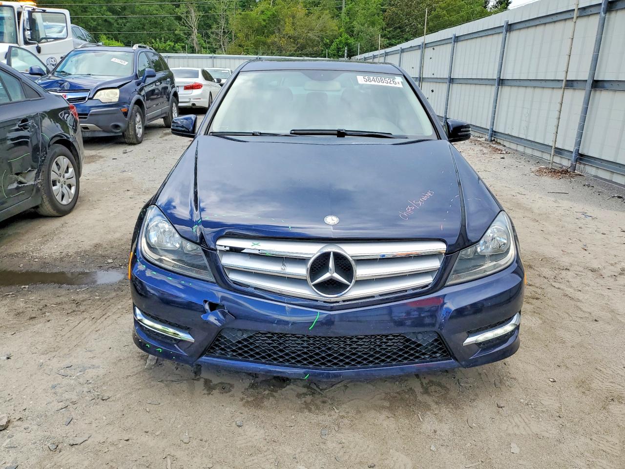 2012 Mercedes-benz C 250 Blue vin: WDDGF4HB5CA621488