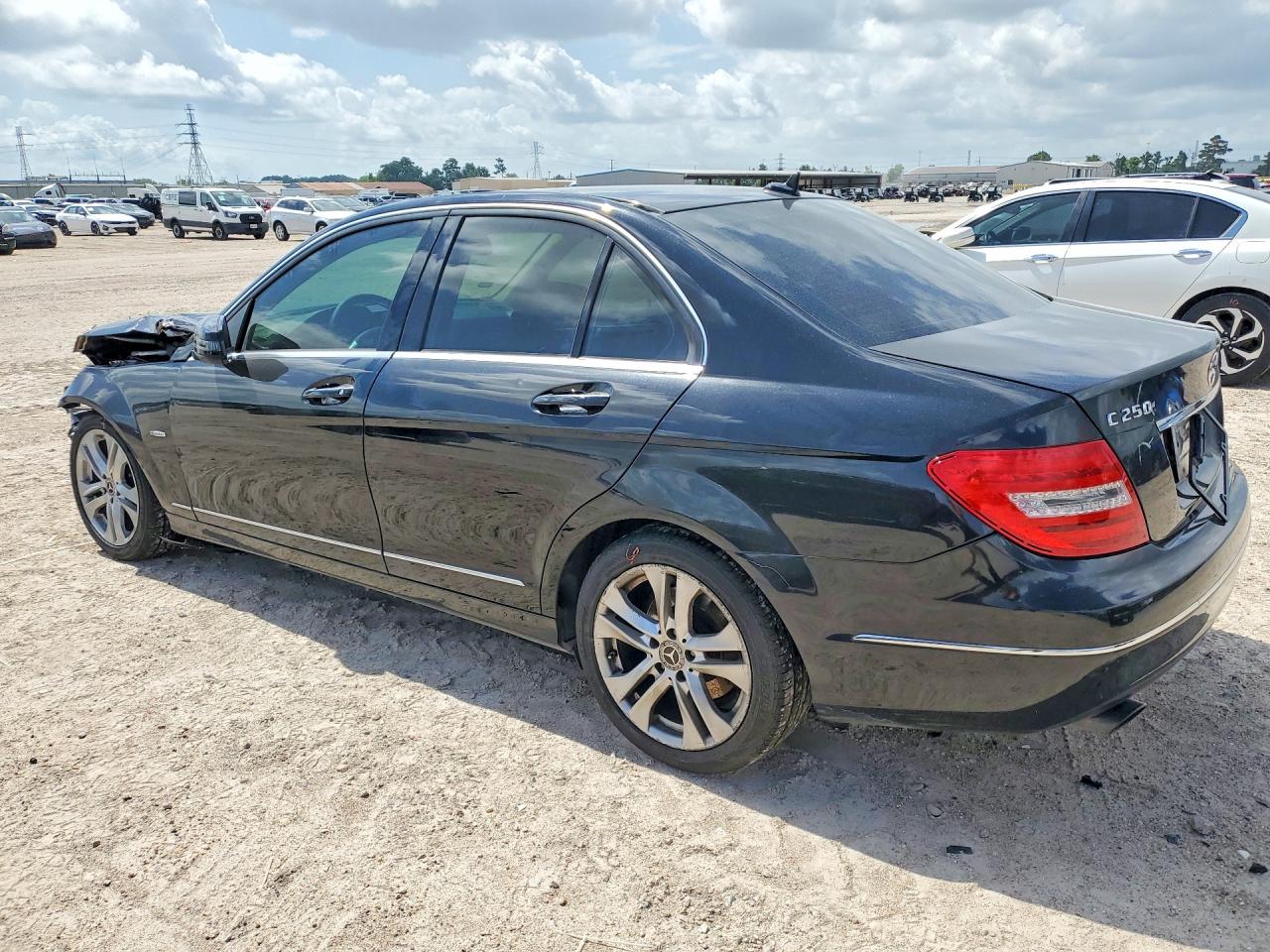 2012 Mercedes-benz C 250 Black vin: WDDGF4HB5CA654653