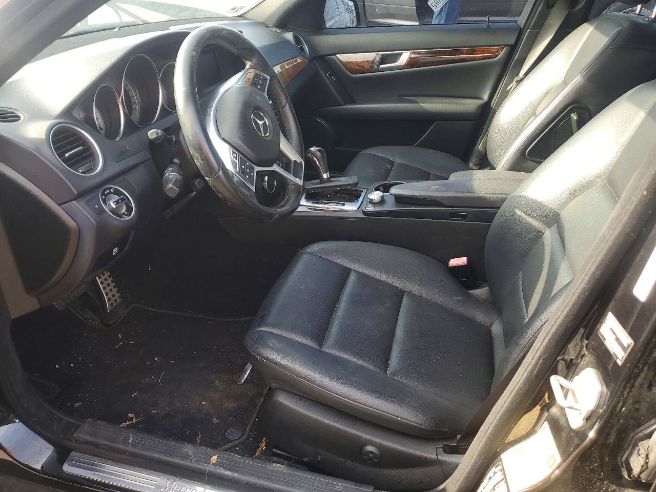 2012 Mercedes-benz C 250 Black vin: WDDGF4HB5CA669895