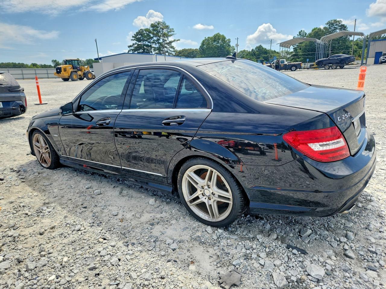 2012 Mercedes-benz C 250 Black vin: WDDGF4HB5CR194170
