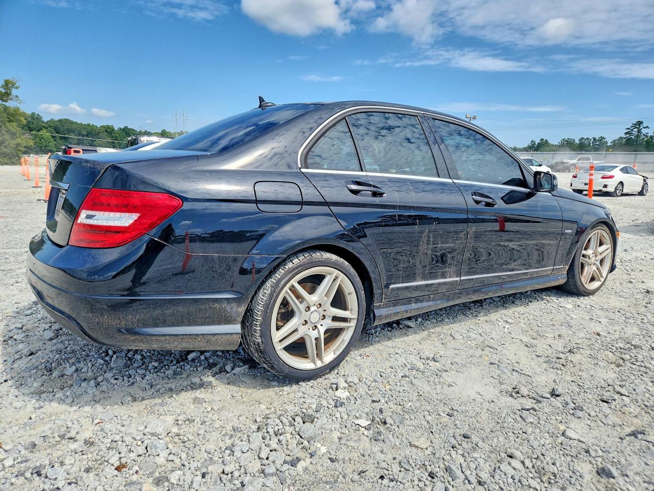 2012 Mercedes-benz C 250 Black vin: WDDGF4HB5CR194170