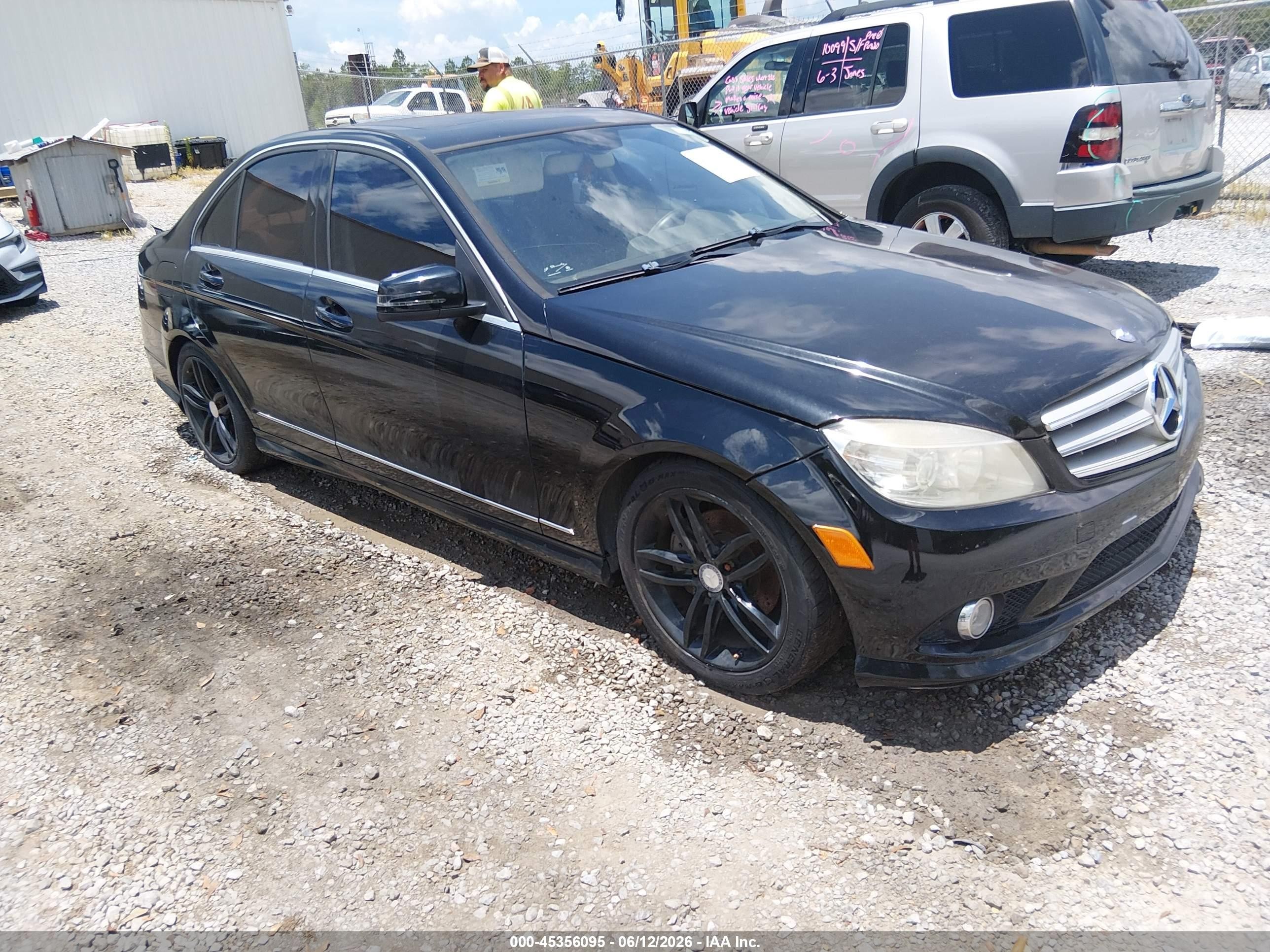 2012 Mercedes-benz C 250 Sport Black vin: WDDGF4HB5CR196470