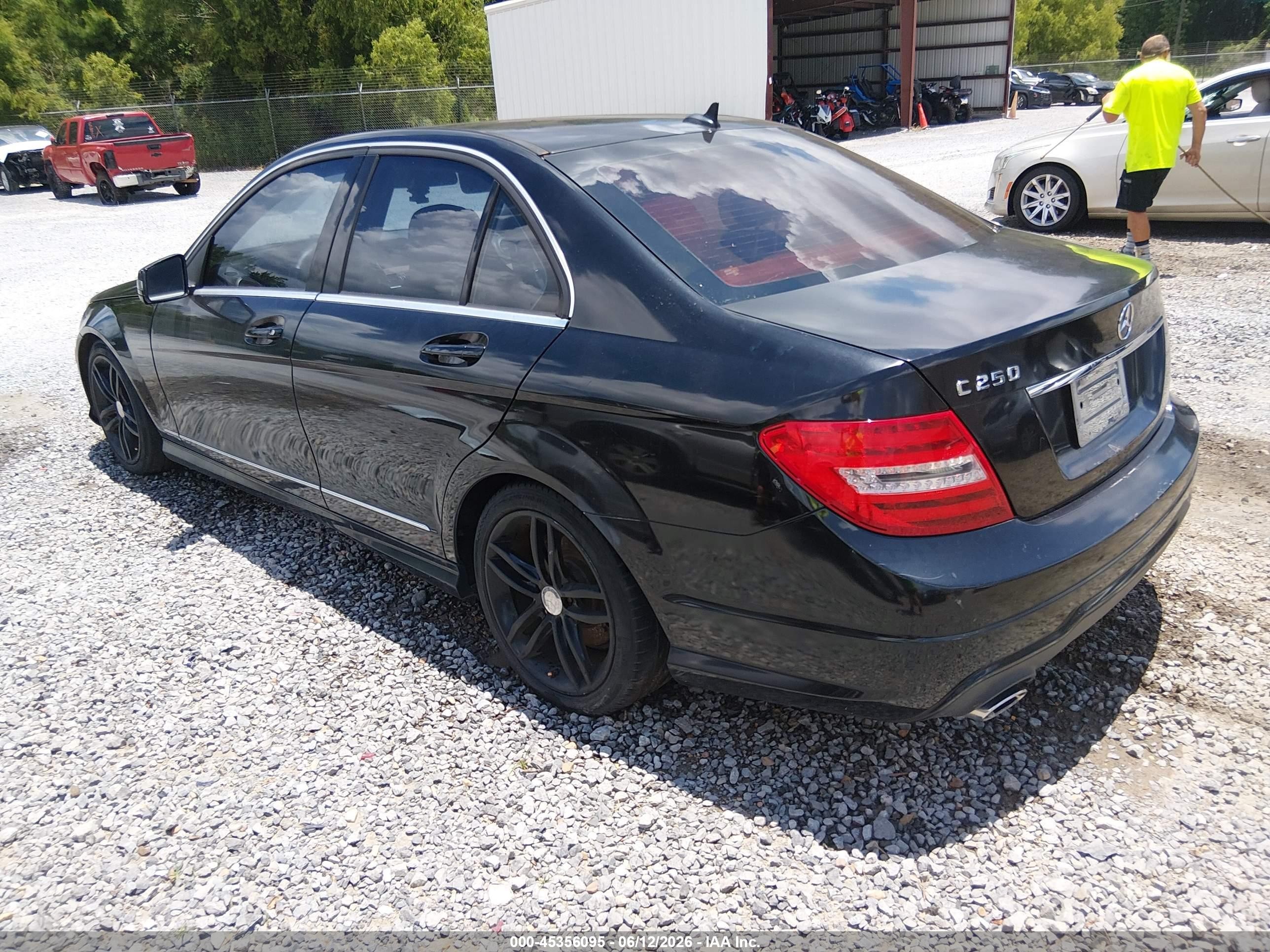 2012 Mercedes-benz C 250 Sport Black vin: WDDGF4HB5CR196470